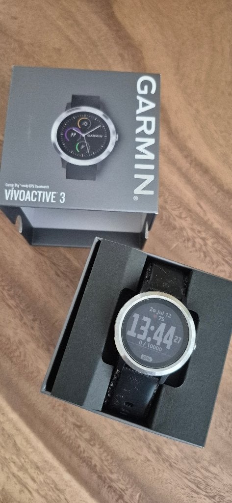Garmin Vivoactive 3, Gebruikt, Zwart, Garmin, Ophalen of Verzenden
