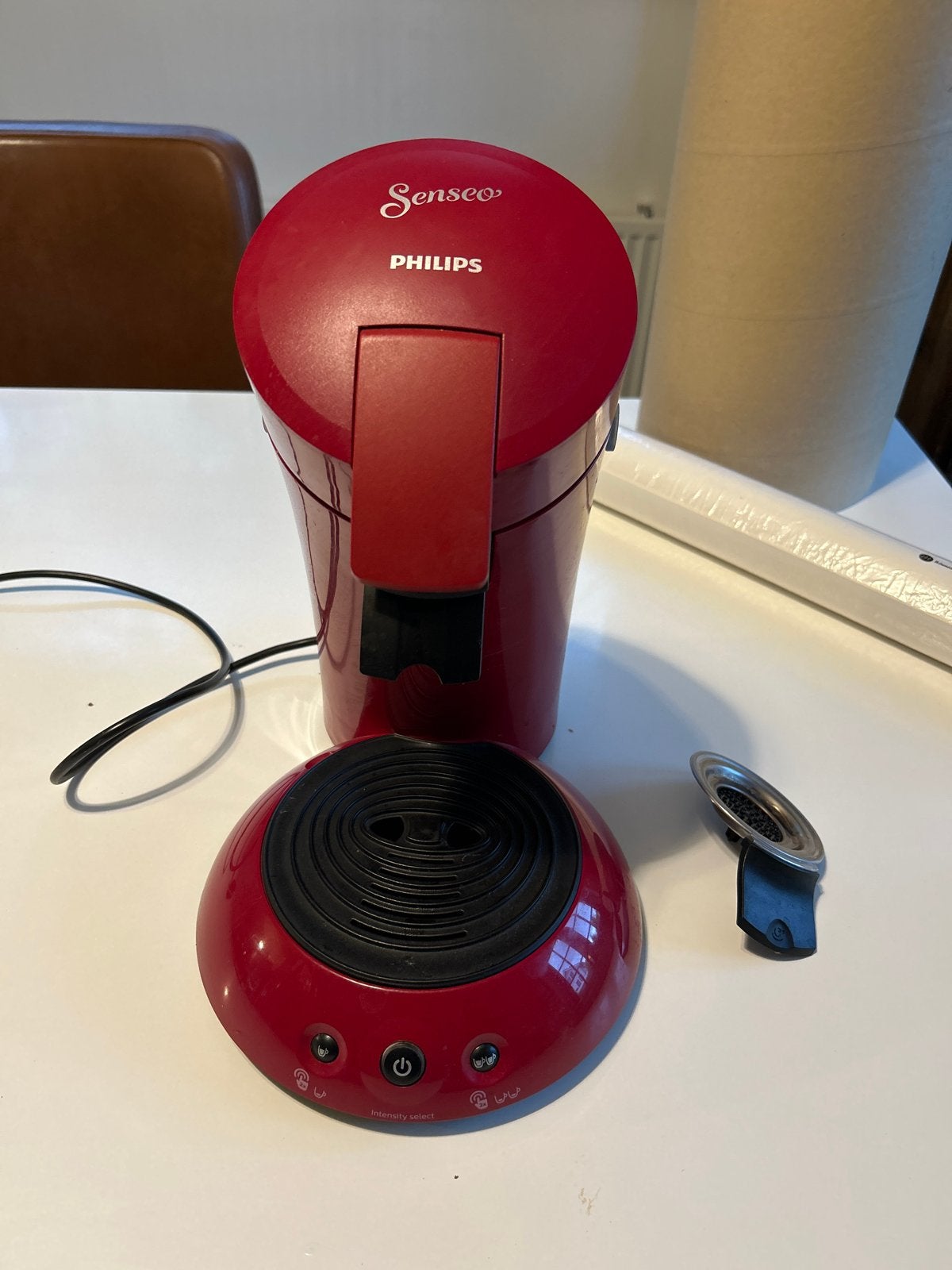 Philips Senseo HD 6554 Koffiepadapparaat Rood, Witgoed en Apparatuur, Koffiepads en cups, Gebruikt, Koffiemachine, Ophalen of Verzenden