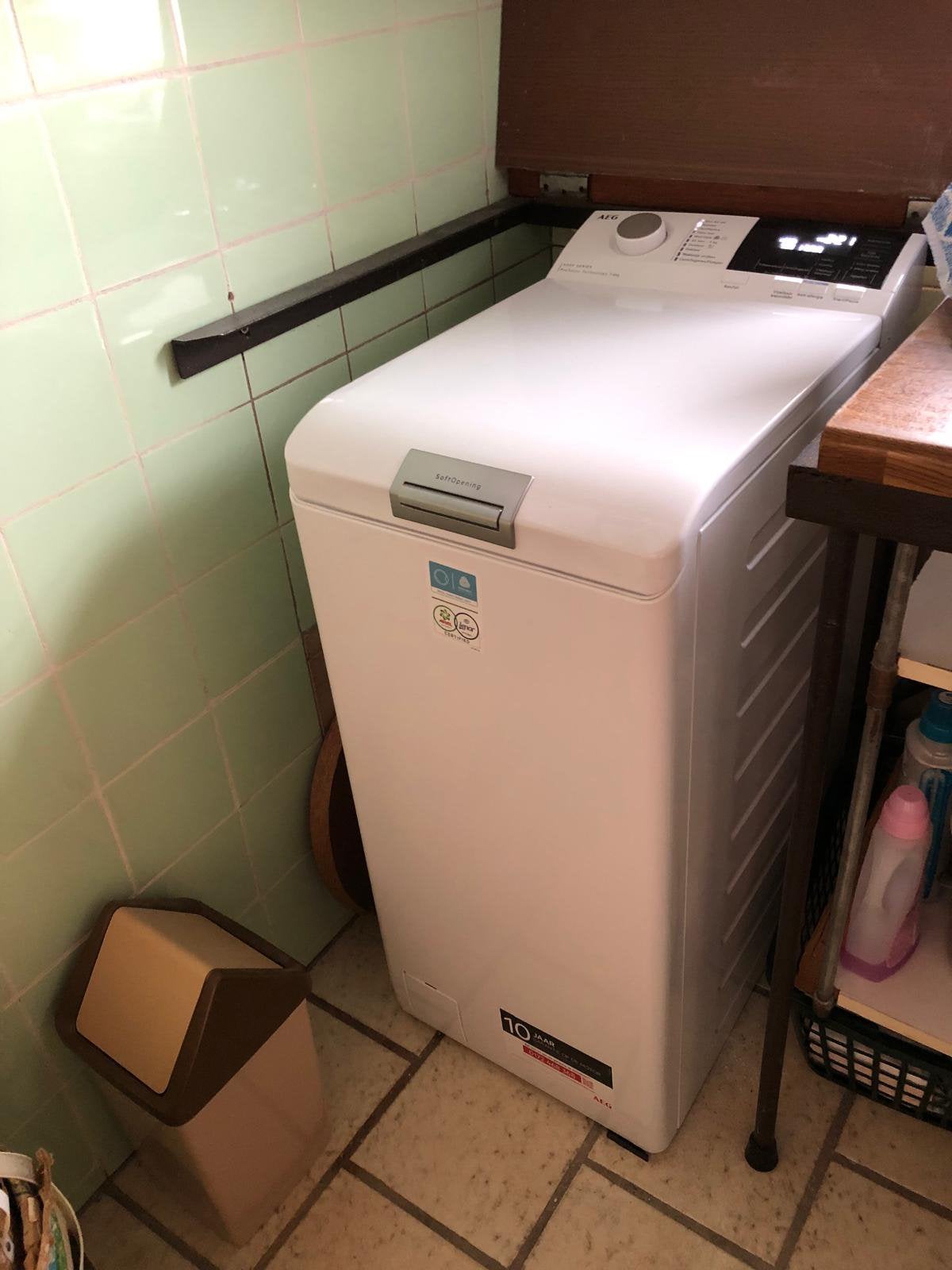 AEG Bovenlader Wasmachine 6000 Serie - Zo goed als nieuw, Witgoed en Apparatuur, Wasmachines, Ophalen, Bovenlader, Zo goed als nieuw