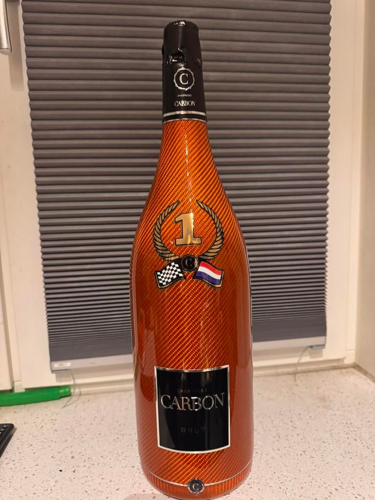 Uniek F1 GP zandvoort 2020 3L Carbon Champagne F1 Jeroboam, Frankrijk, Nieuw, Ophalen of Verzenden, Champagne