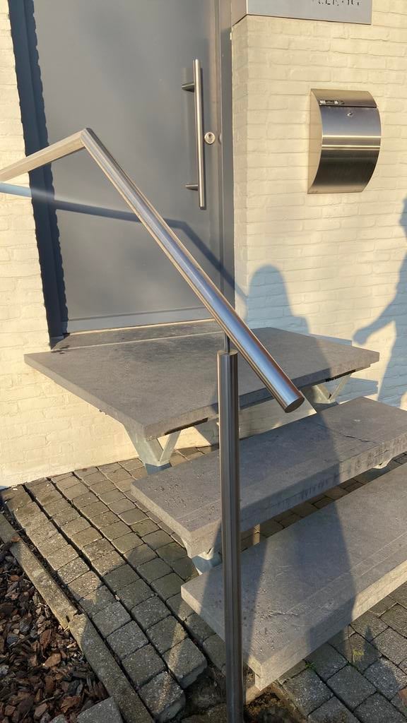 Rvs trapleuning, Ophalen of Verzenden, Zo goed als nieuw, Overige typen, Minder dan 2 meter
