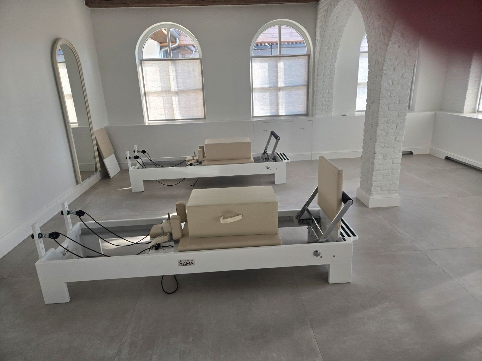 gebruikte Pilates Reformers 8 stuks met toren, Sport en Fitness, Ophalen of Verzenden, Gebruikt, Overig