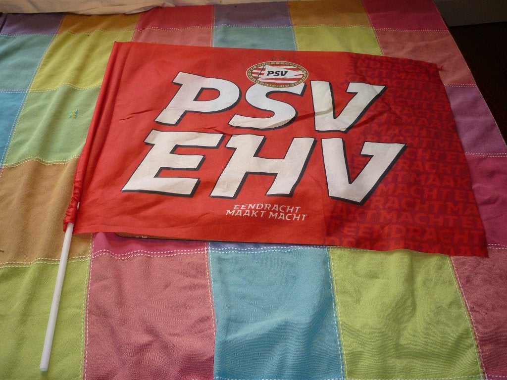 Leuke PSV vlag in zeer goede staat, Ophalen of Verzenden, Gebruikt, PSV, Overige typen