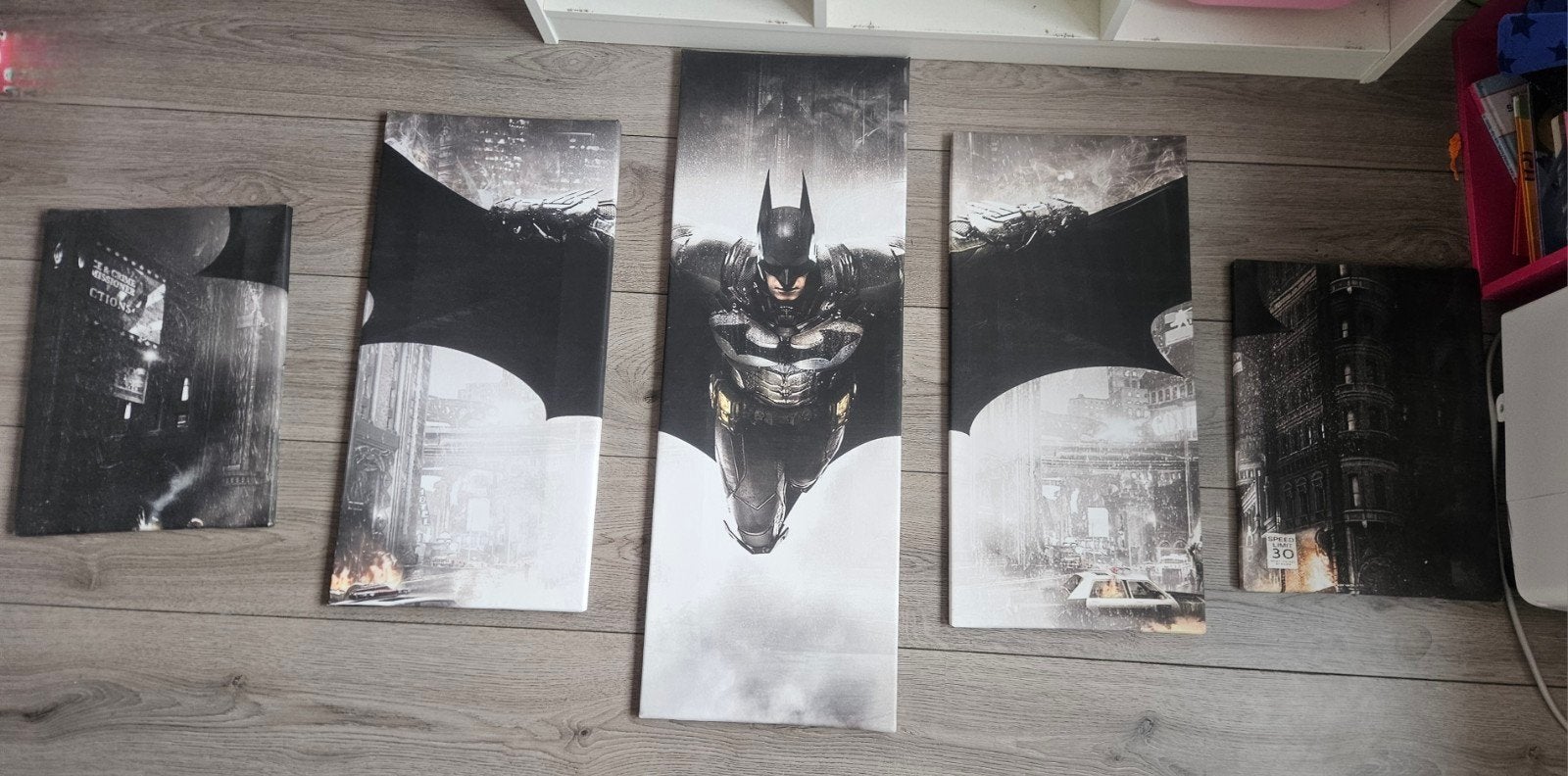 Batman Canvas Schilderij - Nieuwstaat, Minder dan 50 cm, Ophalen of Verzenden, Zo goed als nieuw, Schilderij