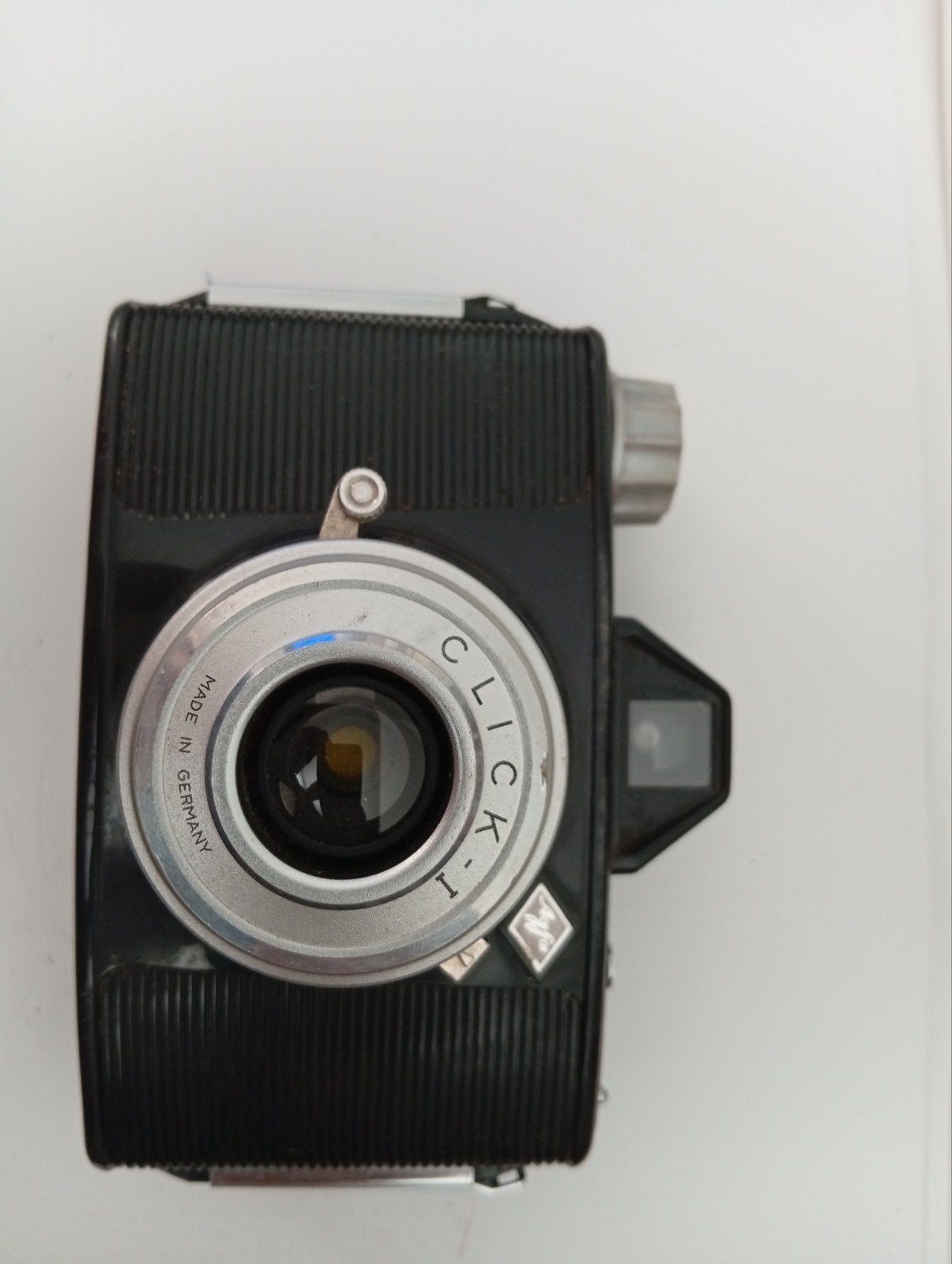 Vintage Agfa Click-I camera met leren tasje, Audio, Tv en Foto, Fotocamera's Analoog, Ophalen of Verzenden, Gebruikt, Compact