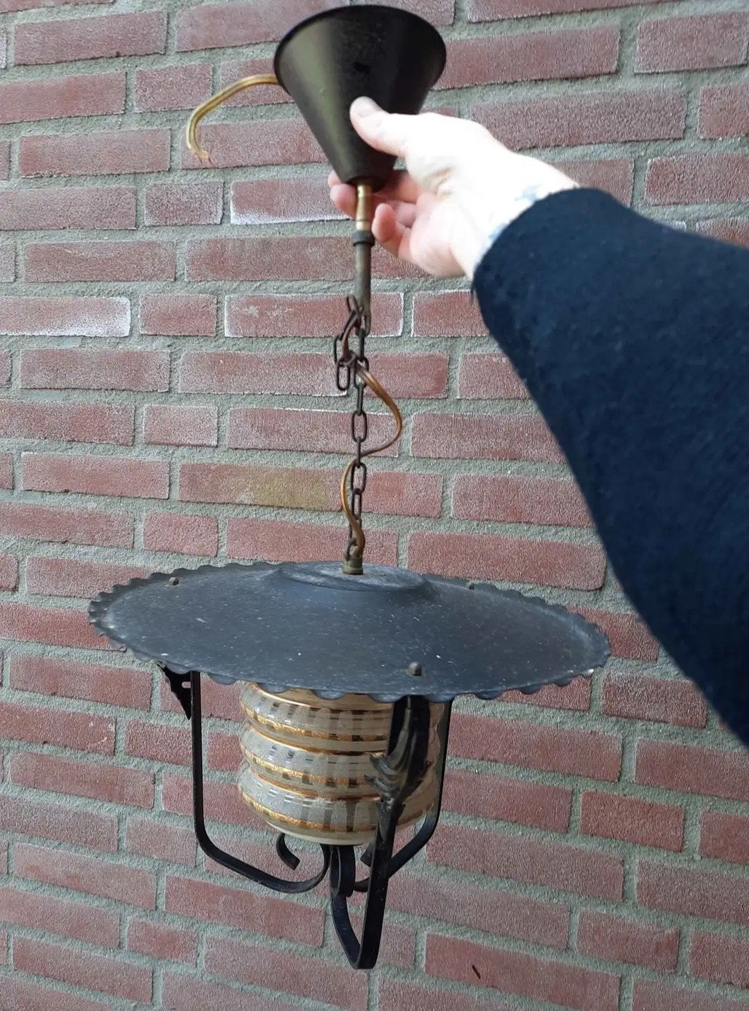 Vintage hanglamp, Ophalen