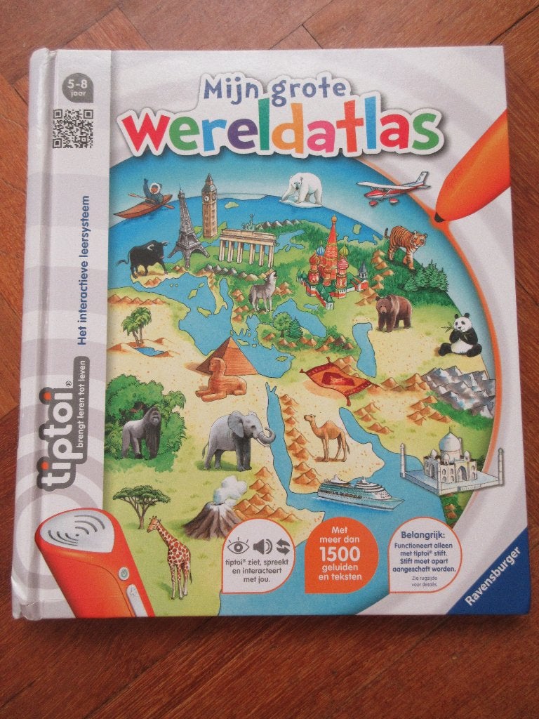 Boek Tiptoi : Mijn grote wereldatlas, Ophalen of Verzenden, Gebruikt, Puzzelen