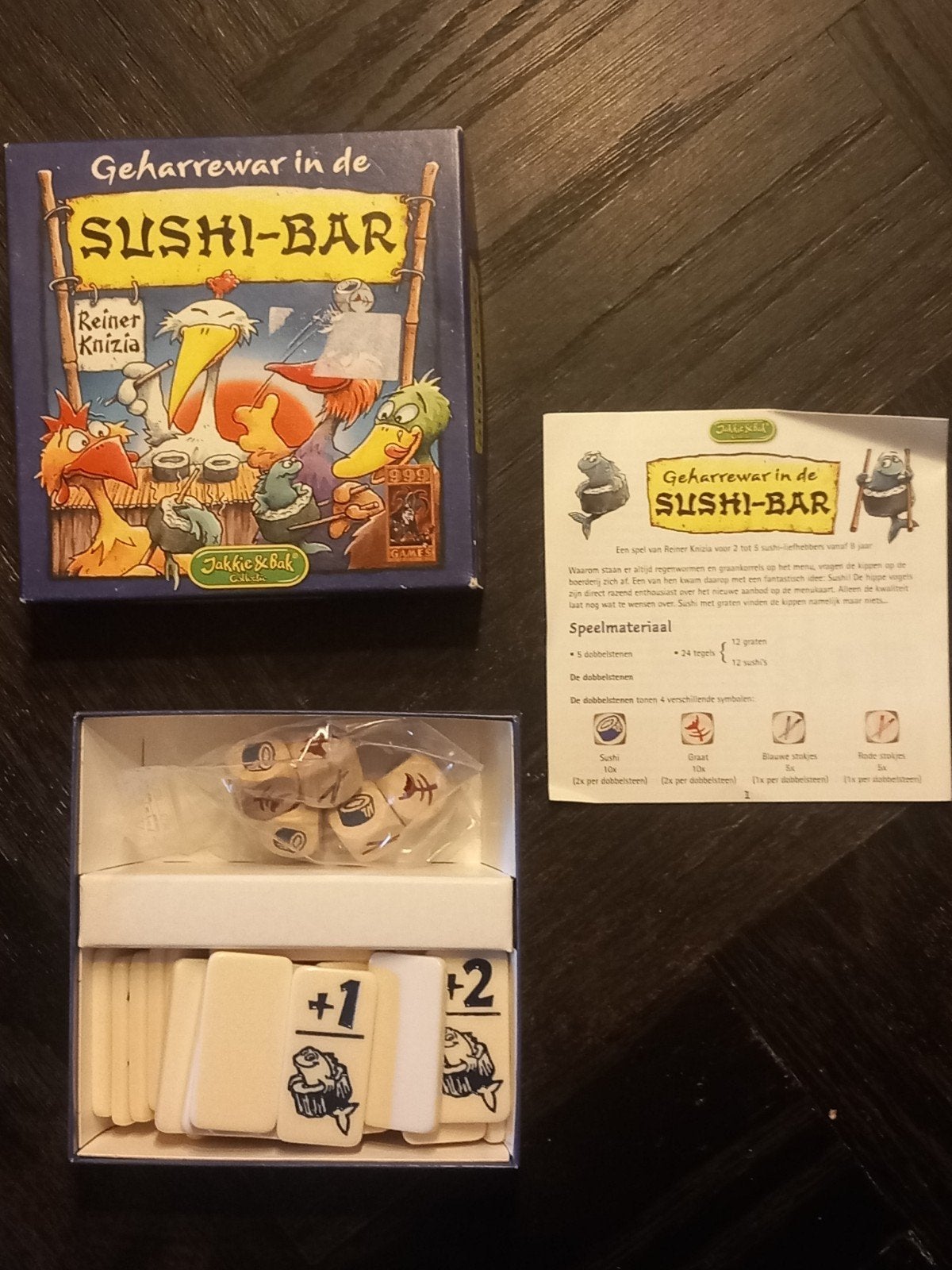 Geharrewar in de Sushi-Bar - Bordspel, Onbekend, Ophalen of Verzenden, Onbekend, Jakkie & Bak