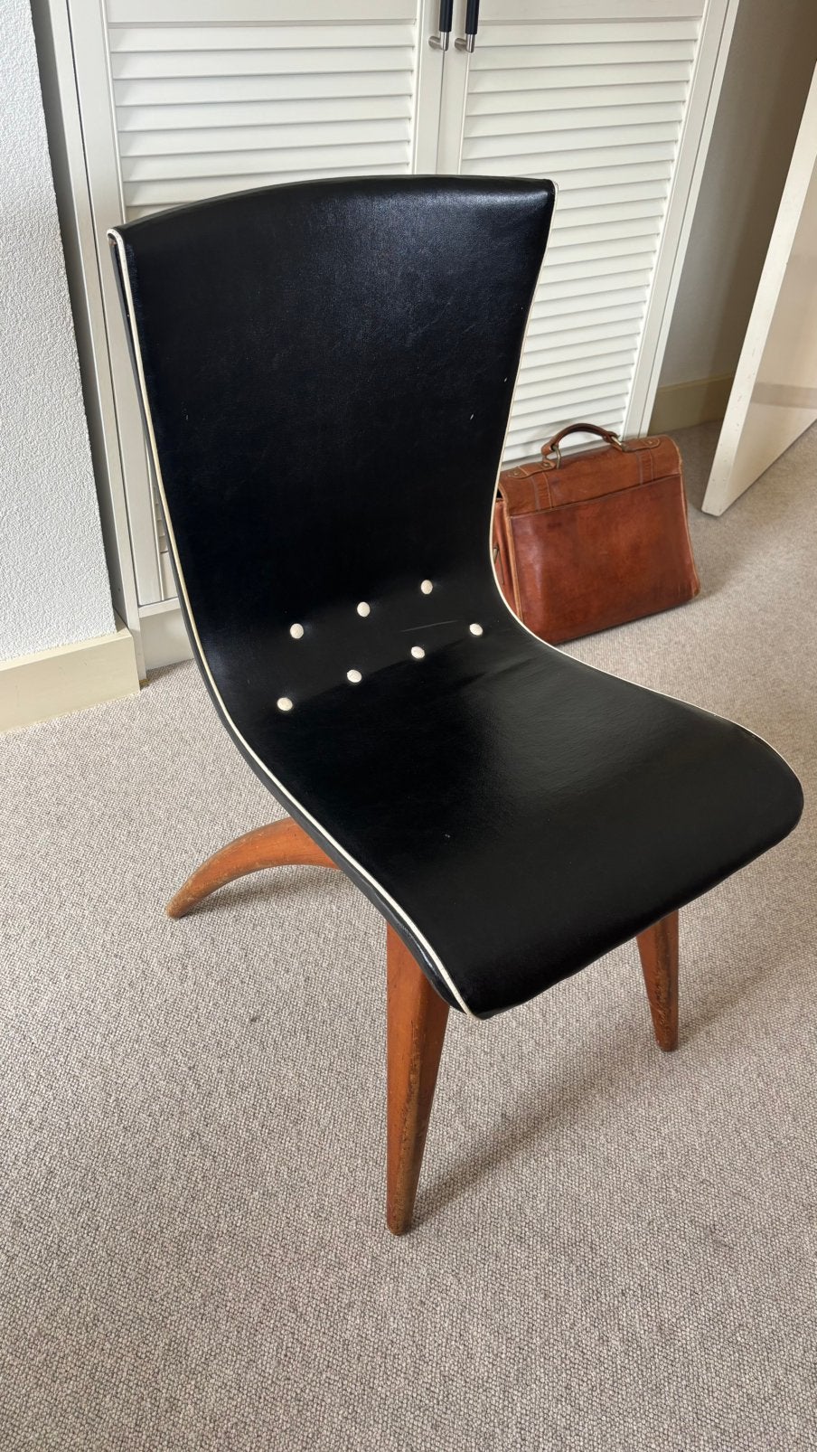Twee stuks Swing Chair, Van Os Culemborg, nette staat, Ophalen, Overige materialen, Gebruikt, Zwart