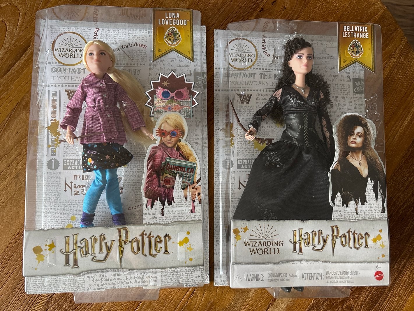 Mattel Harry Potter Poppen: Luna Lovegood & Bellatrix NRFB, Ophalen of Verzenden, Nieuw, Pop