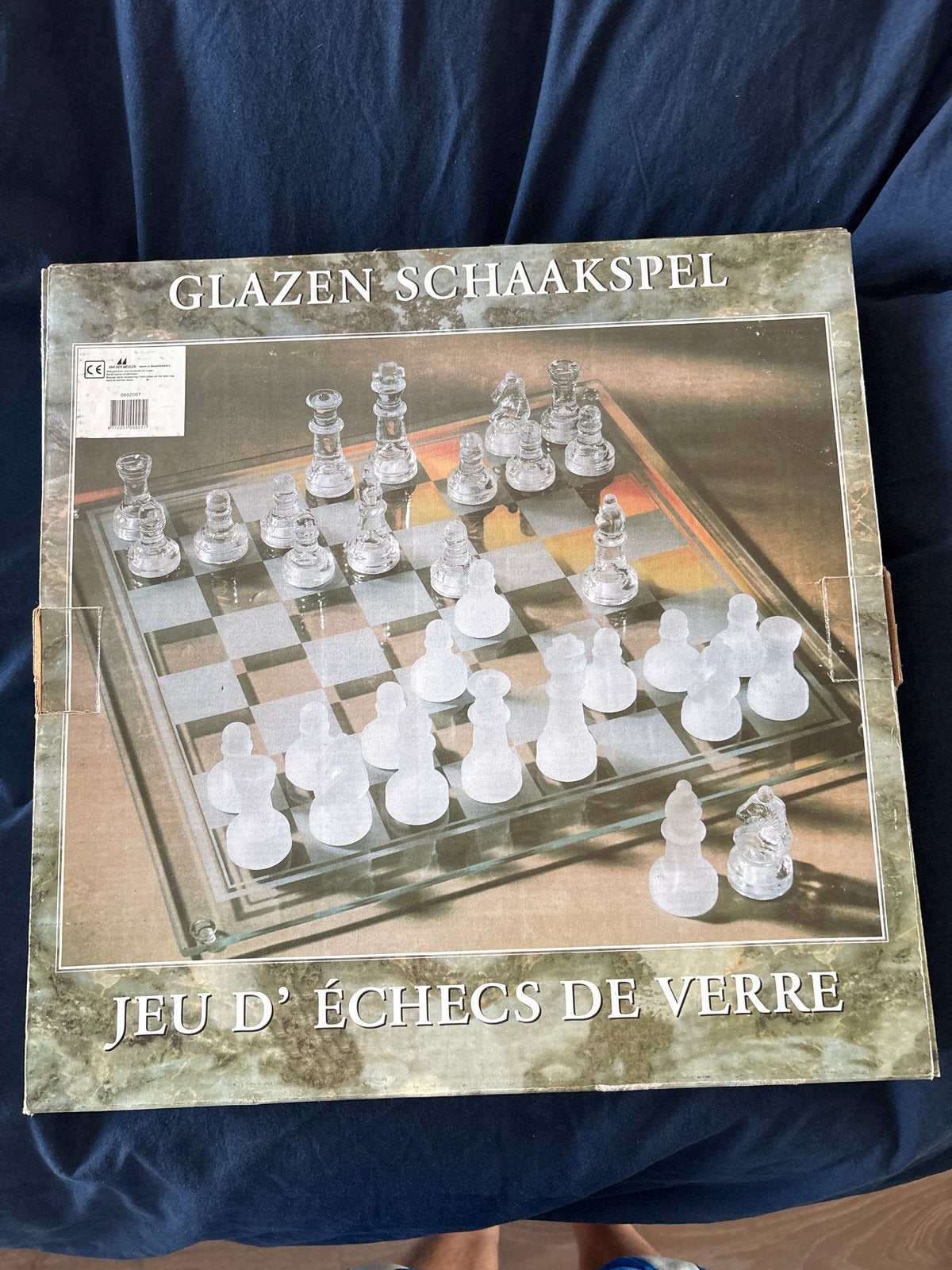 Glazen Schaakspel - Nieuw in Doos, Een of twee spelers, Ophalen of Verzenden, Zo goed als nieuw