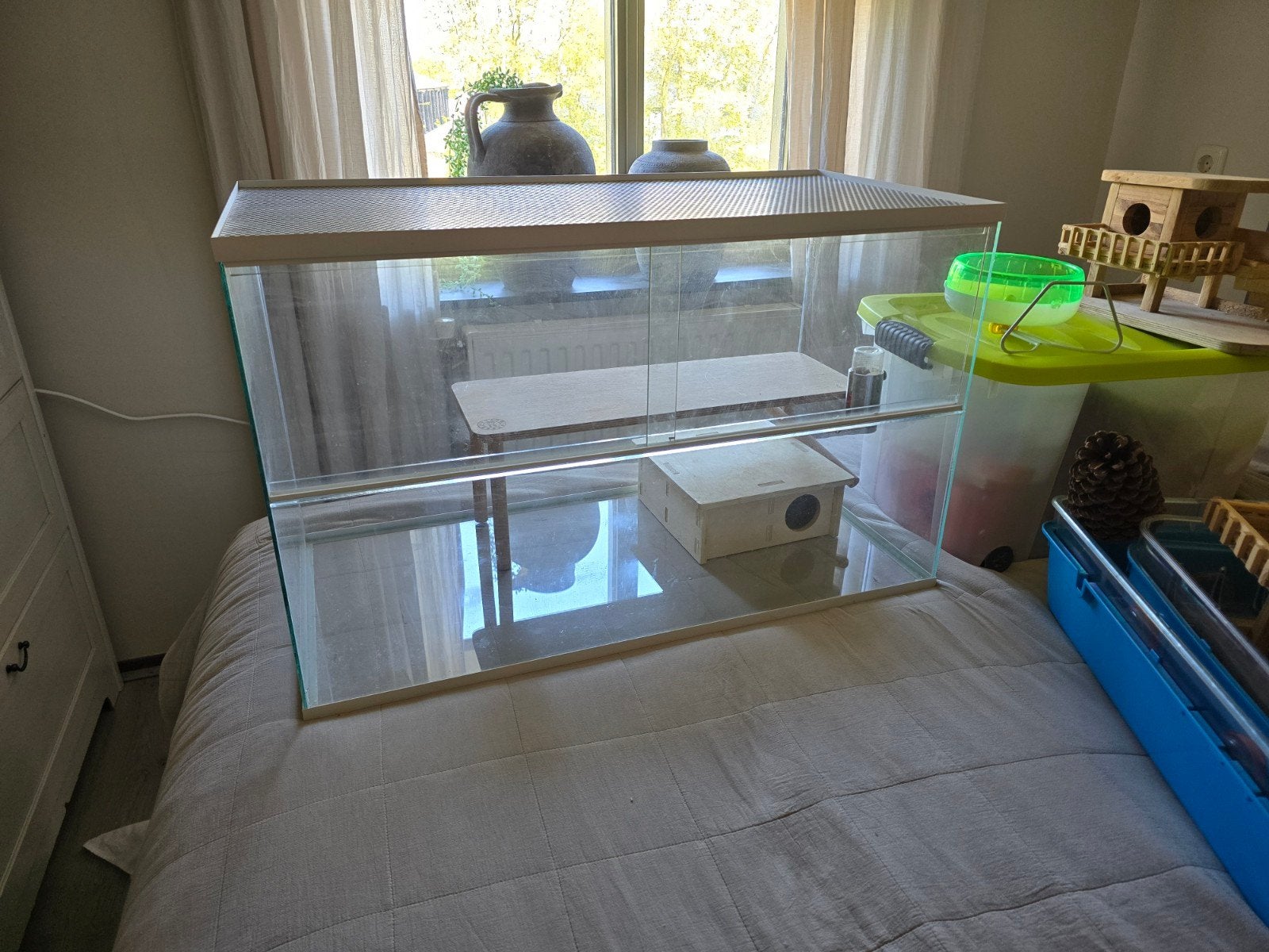 Hamster terrarium/ kooien, Dieren en Toebehoren, Kooi, Minder dan 75 cm, Zo goed als nieuw, Rat