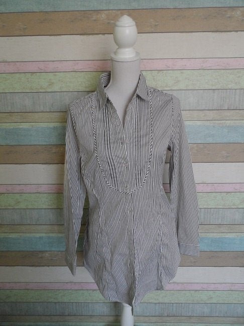 Blouse: Zwart wit gestreept, Atmosphere - 40/42, Ophalen of Verzenden, Zo goed als nieuw, Maat 38/40 (M), Zwart