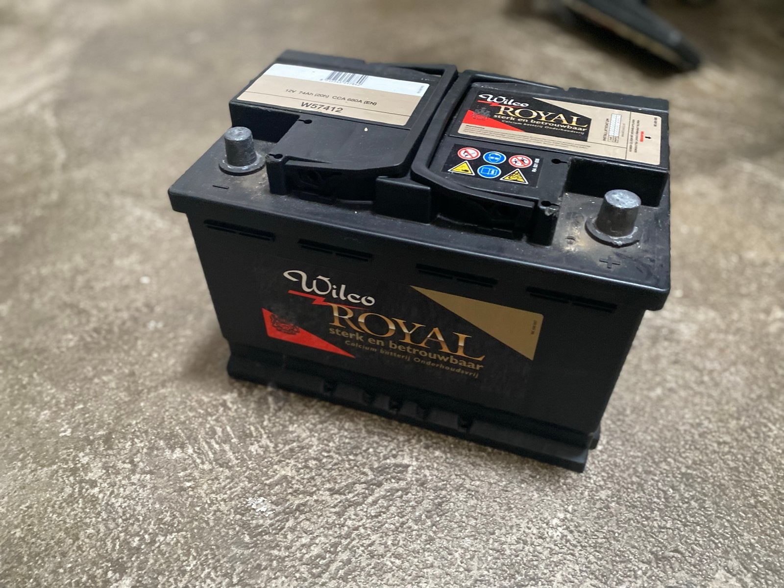Wilco Royal Accu 12V 74Ah, Ophalen, Gebruikt, Motor en Techniek