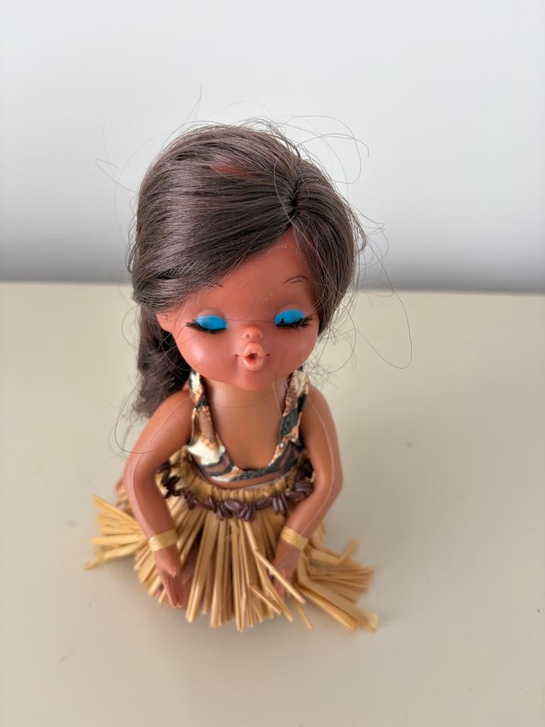 Vintage Hawaii popje Hong Kong - Nieuw, Ophalen of Verzenden, Nieuw, Pop