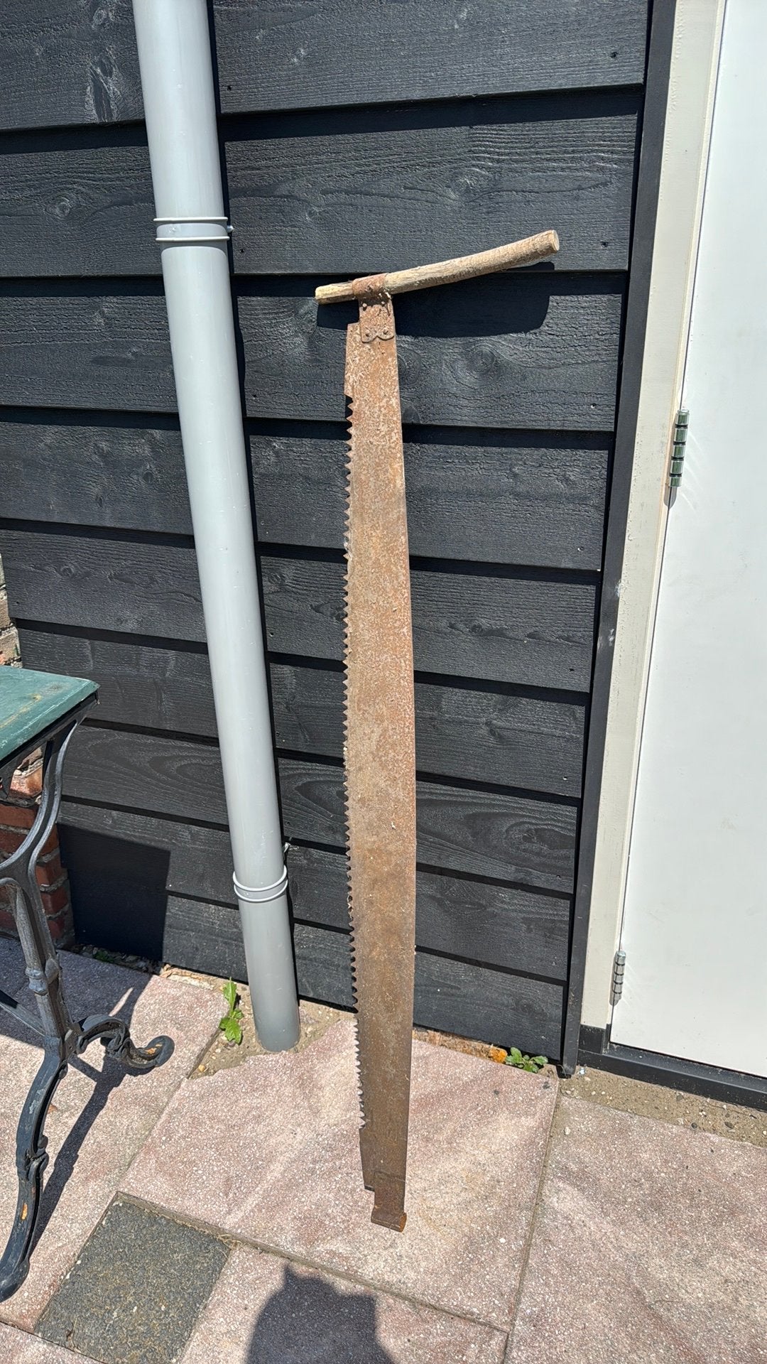 Oude trekzaag, Tuin en Terras, Hand-tuingereedschap, Ophalen of Verzenden, Gebruikt