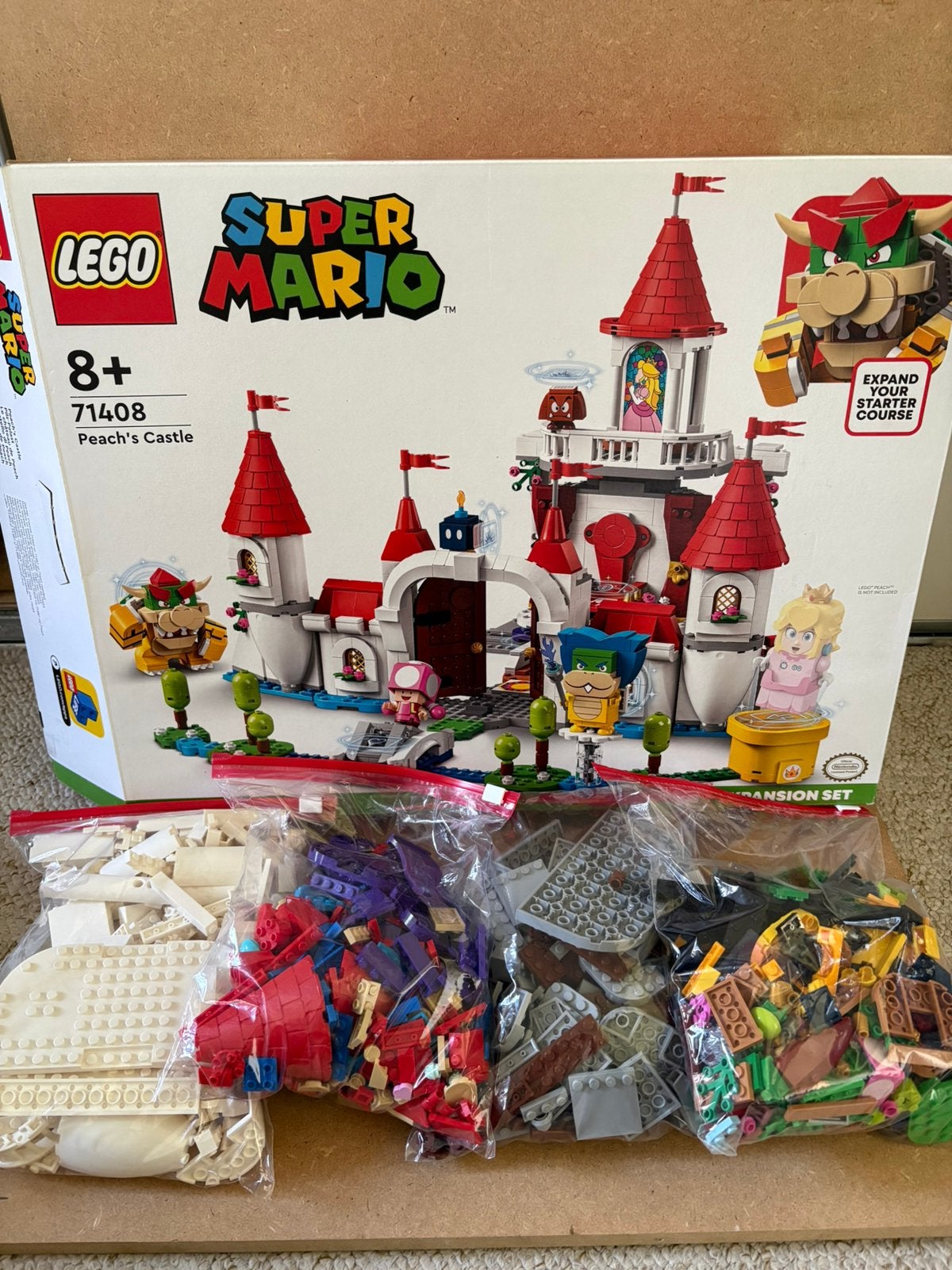 LEGO Super Mario Uitbreidingsset: Peach' kasteel 71408, Ophalen of Verzenden, Zo goed als nieuw