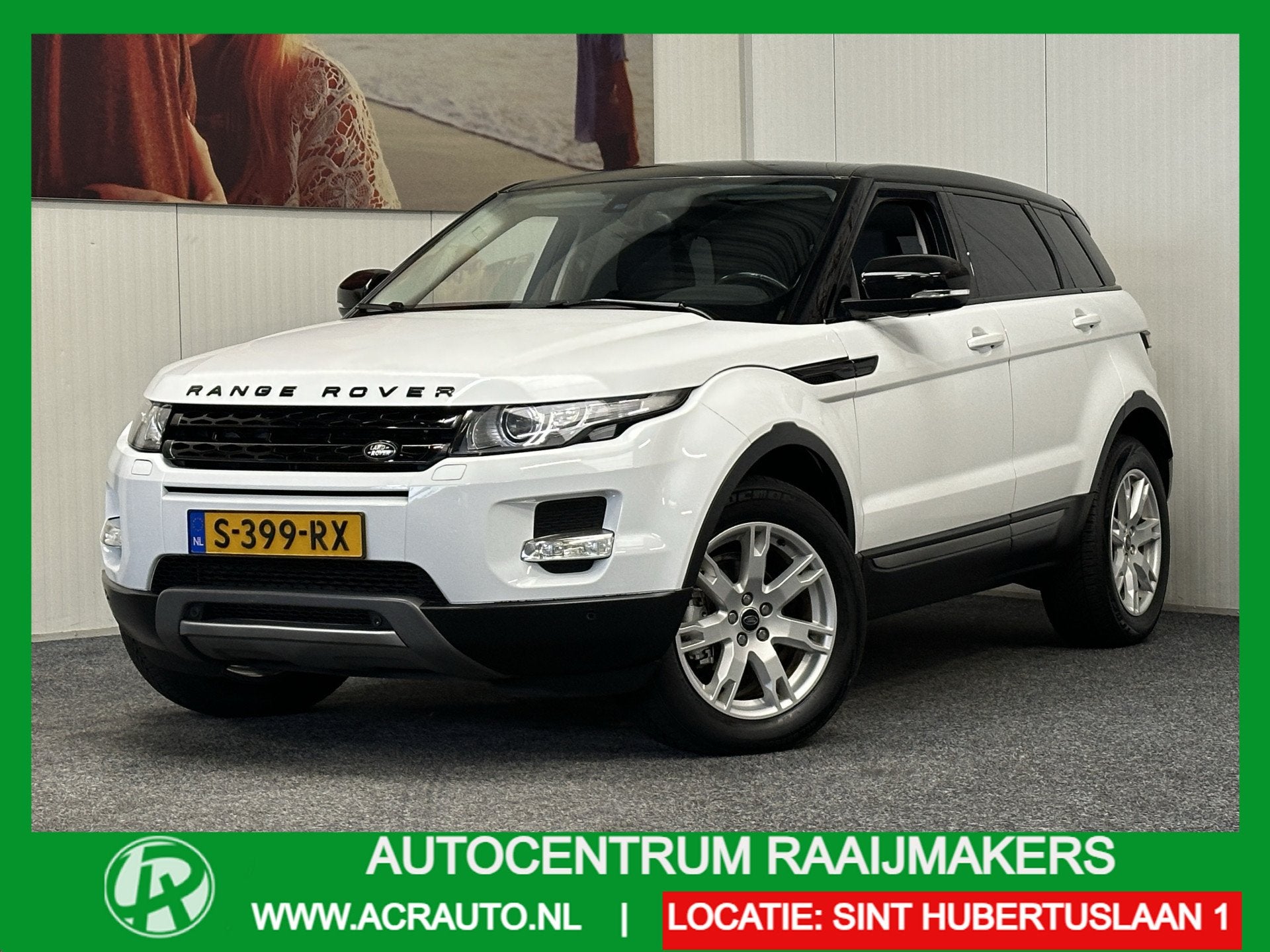 Land Rover Range Rover Evoque 2.0 Si 4WD PRESTIGE AUTOMAAT P, Auto's, Automaat, Zwart, 4 cilinders, Wit