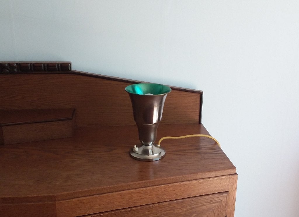 Vintage tafellamp uplighter, Ophalen of Verzenden