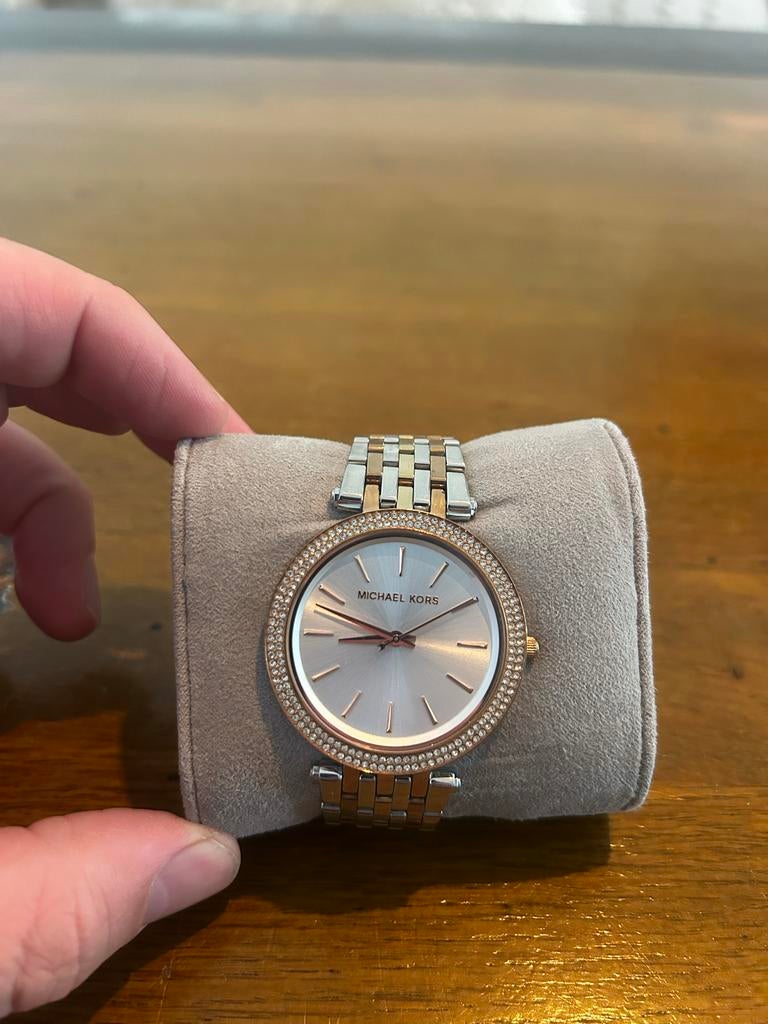 Michael Kors Dames Horloge, Sieraden, Tassen en Uiterlijk, Horloges | Dames, Overige merken, Staal, Polshorloge, Ophalen of Verzenden