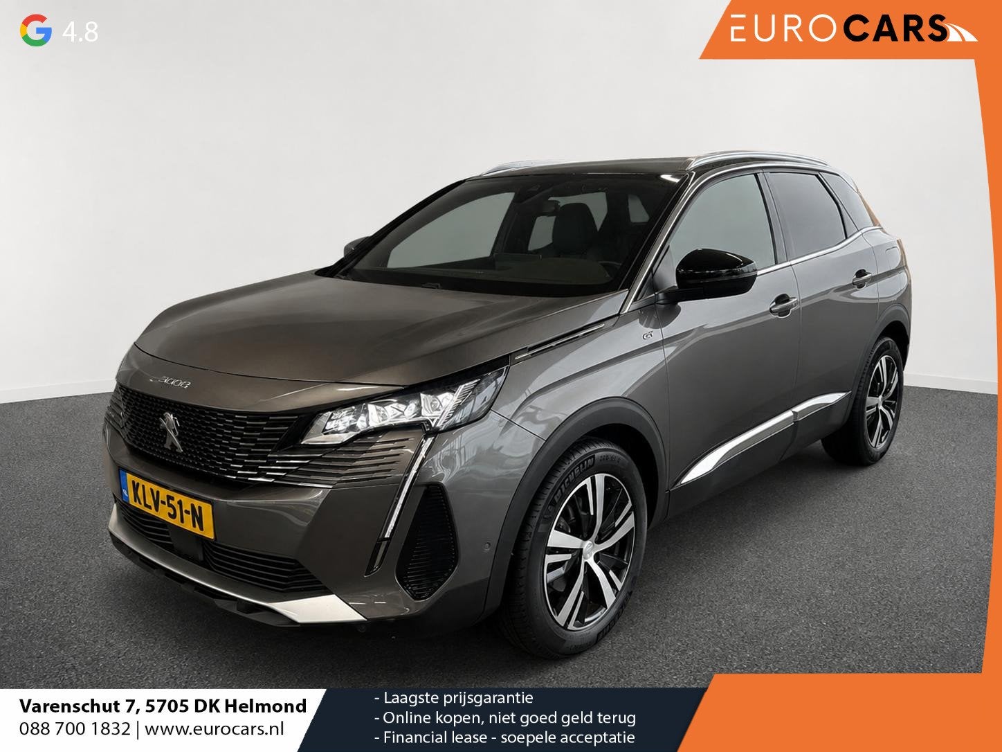 Peugeot 3008 1.2 PureTech GT Pack Business Airco ECC 3D Navi, Auto's, Peugeot, Dealer onderhouden, Gebruikt, 1199 cc, Automatische klimaatregeling