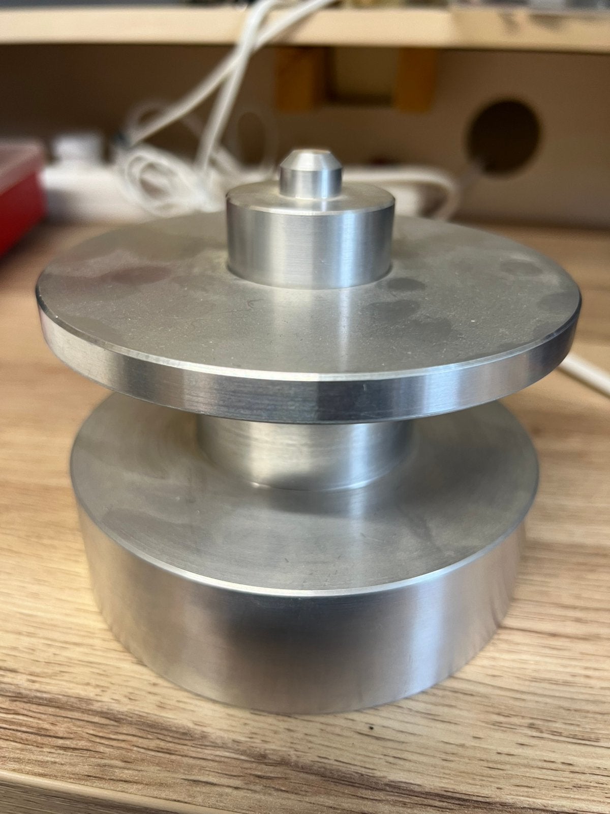 Handgemaakte aluminium cd label pers, Ophalen of Verzenden, Zo goed als nieuw