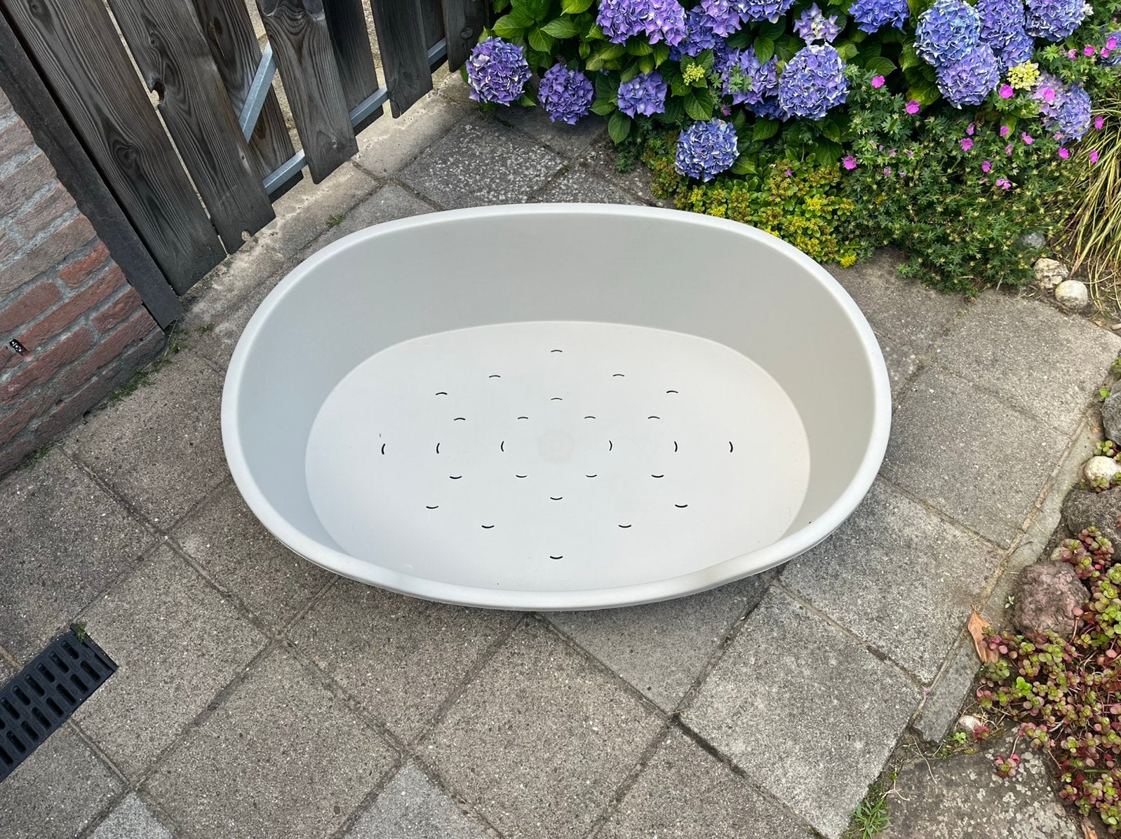 Grote hondenmand - grijs, Dieren en Toebehoren, Ophalen, Zo goed als nieuw, Polyester