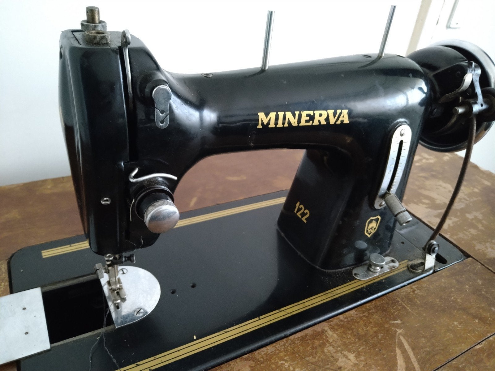 Vintage Minerva 122 Naaimachine - Made in Czechoslovakia, Antiek en Kunst, Ophalen