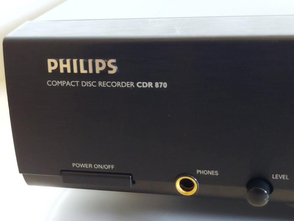 Philips CDR 870 CD-recorder      Functioneert uitstekend 📀, Ophalen of Verzenden, Gebruikt, Philips