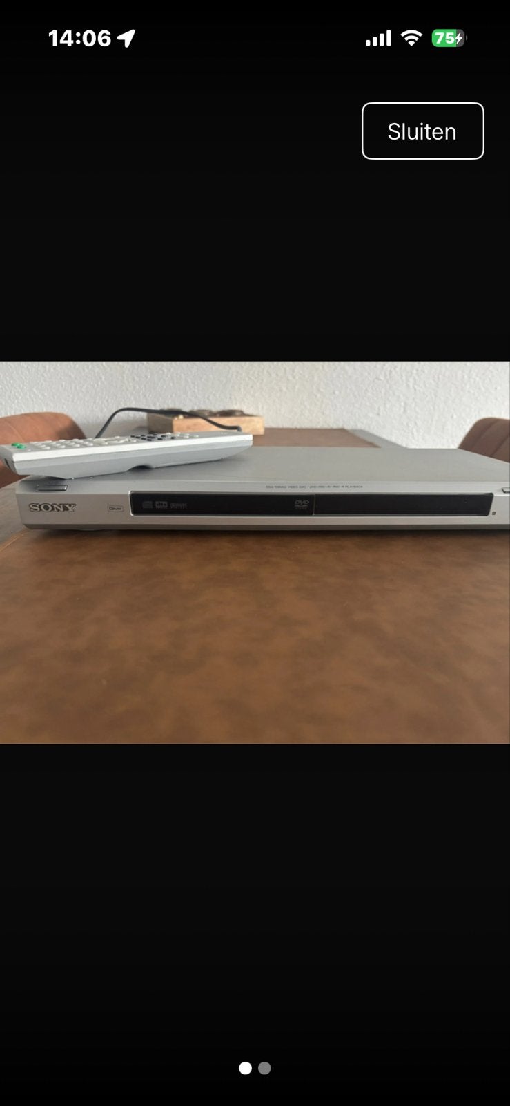 Sony CD/DVD speler - Uitstekende staat, Audio, Tv en Foto, Dvd-spelers, Ophalen of Verzenden, Gebruikt, Dvd-speler, Sony