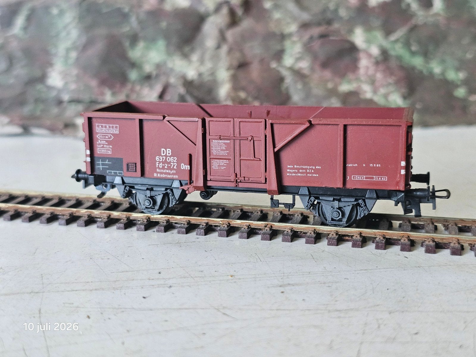 Liliput modeltrein wagon met beweegbare delen, zgan, Gelijkstroom, Wagon, Ophalen of Verzenden, Zo goed als nieuw