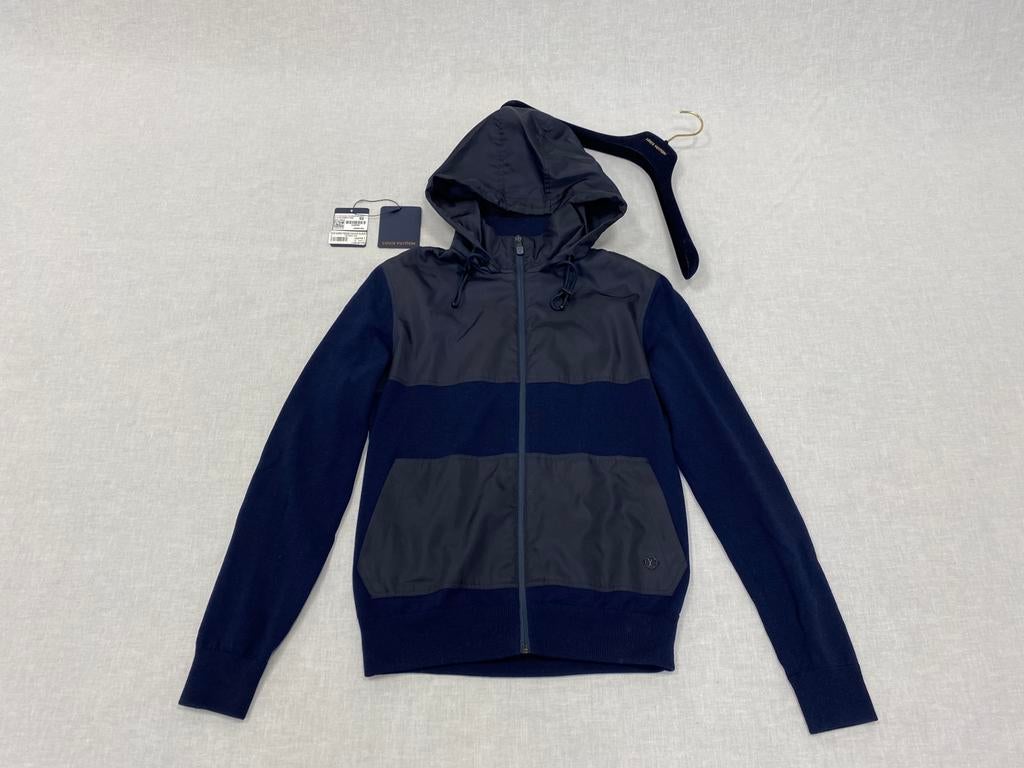 Louis Vuitton Block Technical Nylon Jacket Blue Size S, ., Nieuw, ., .