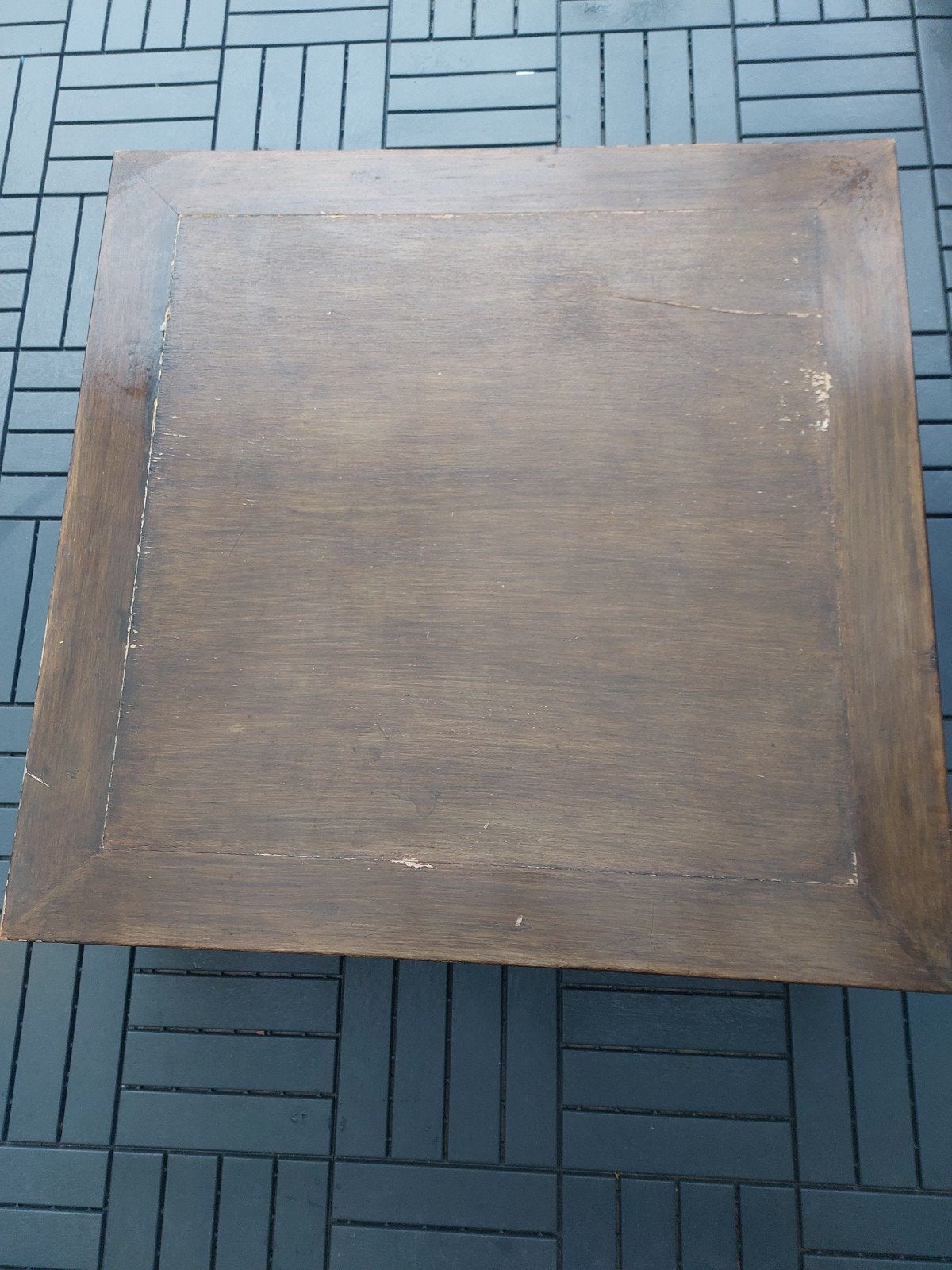 Antieke houten tafel - 100x100x35 cm, Ophalen