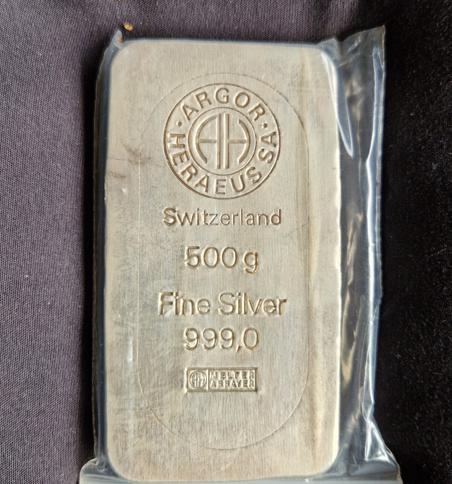 Zilver baar 500gr argor lbma, Ophalen of Verzenden, Zilver