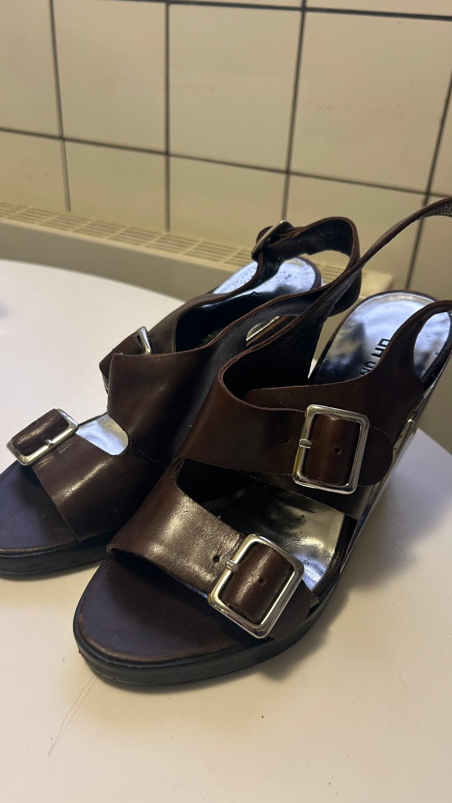 Sandalen United Nude maat 37, Bruin, Gedragen, Sandalen of Muiltjes, Ophalen of Verzenden