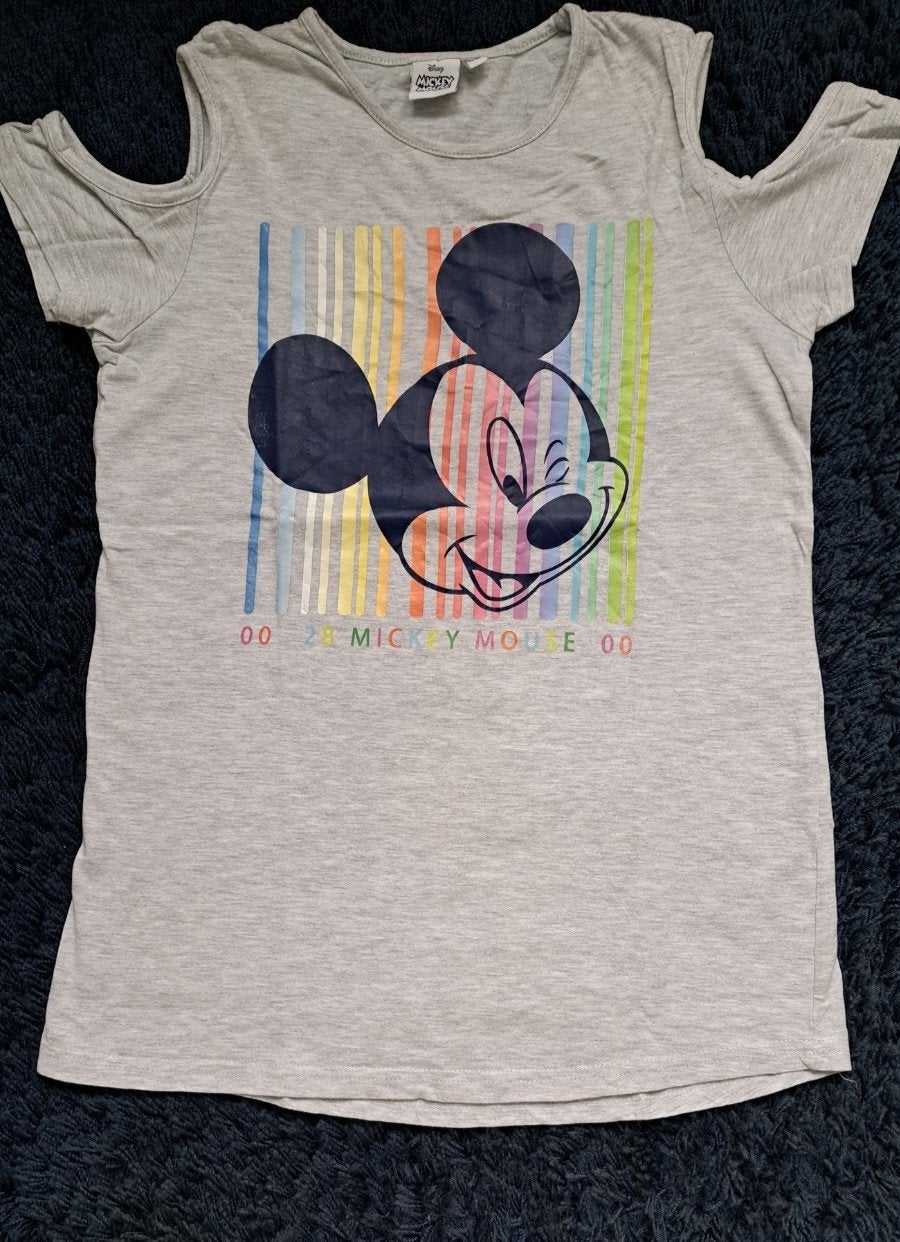 Mickey Mouse t-shirt, mt. 158/164, Disney, Meisje, Ophalen of Verzenden, Zo goed als nieuw