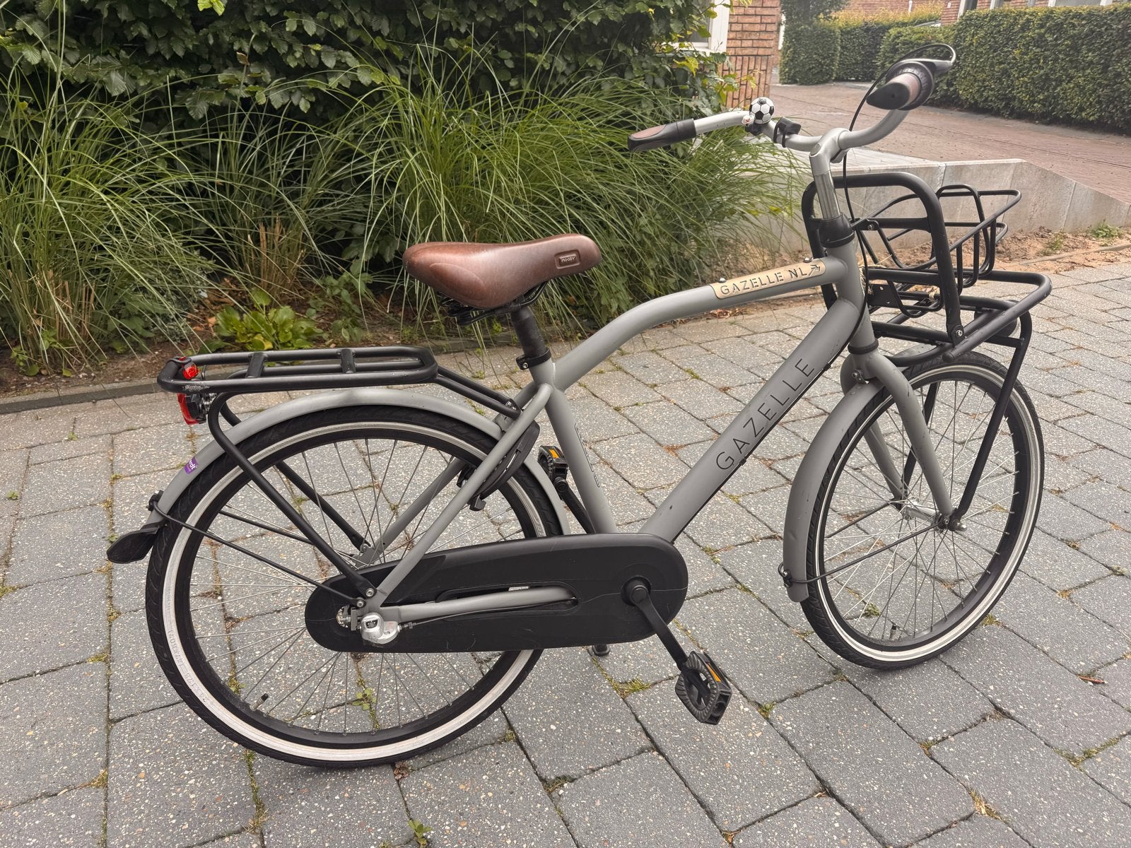 Gazelle NL Jongensfiets 24" Grijs 40cm Heavy Duty, Fietsen en Brommers, Ophalen, Terugtraprem, Versnellingen, Minder dan 49 cm