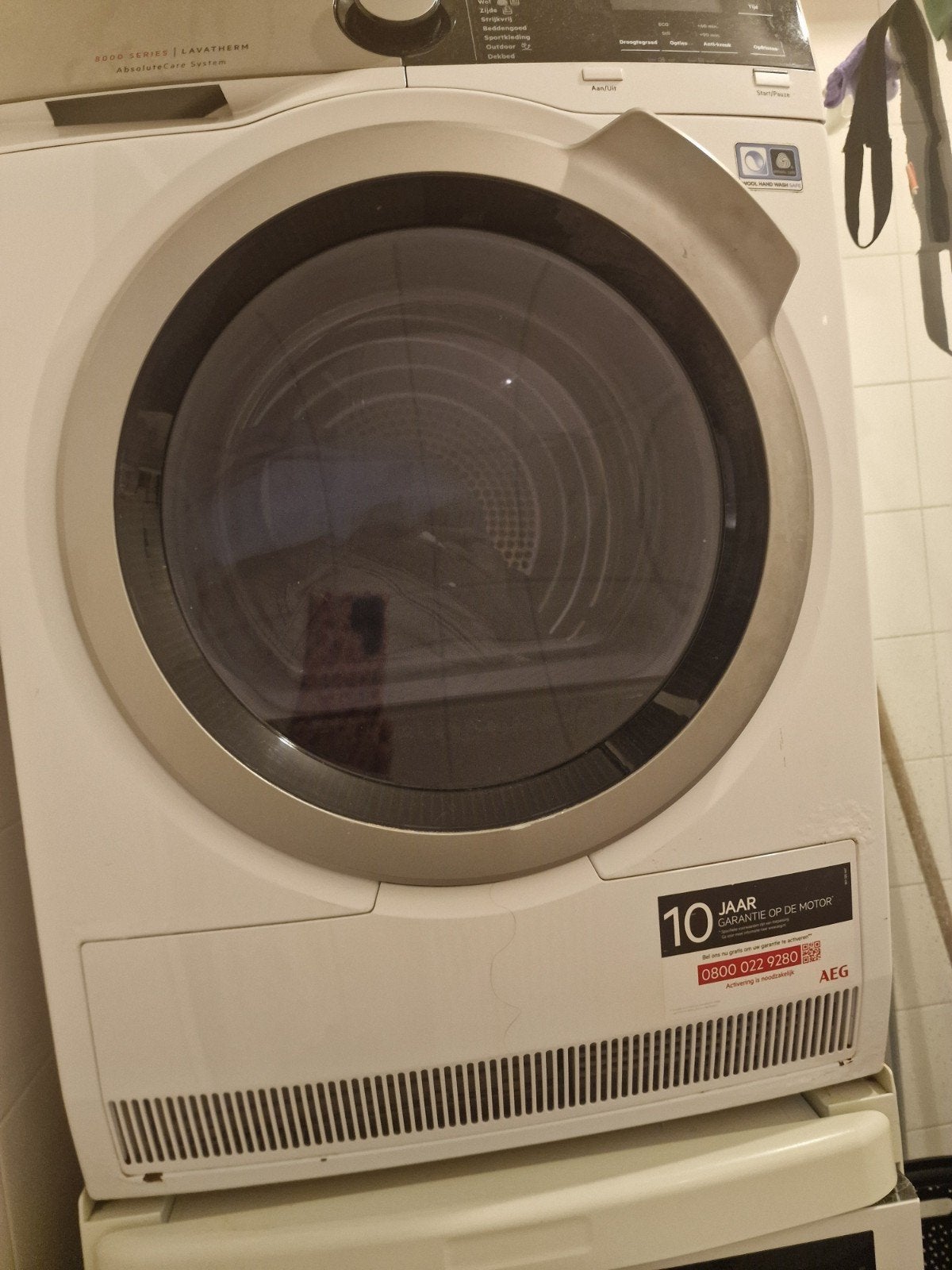 AEG Lavatherm droger - Gebruikt met roestschade, Witgoed en Apparatuur, Gebruikt, Anti-kreukfase, 8 tot 10 kg, Ophalen of Verzenden