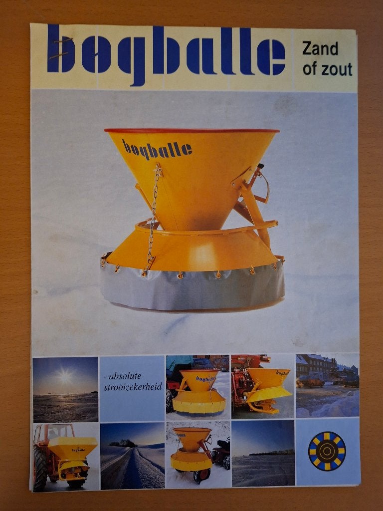 Folder Bogballe zand of zout strooier, Ophalen of Verzenden, Gelezen, Tractor en Landbouw