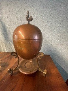 Vintage koperen eierwarmer, Ophalen of Verzenden