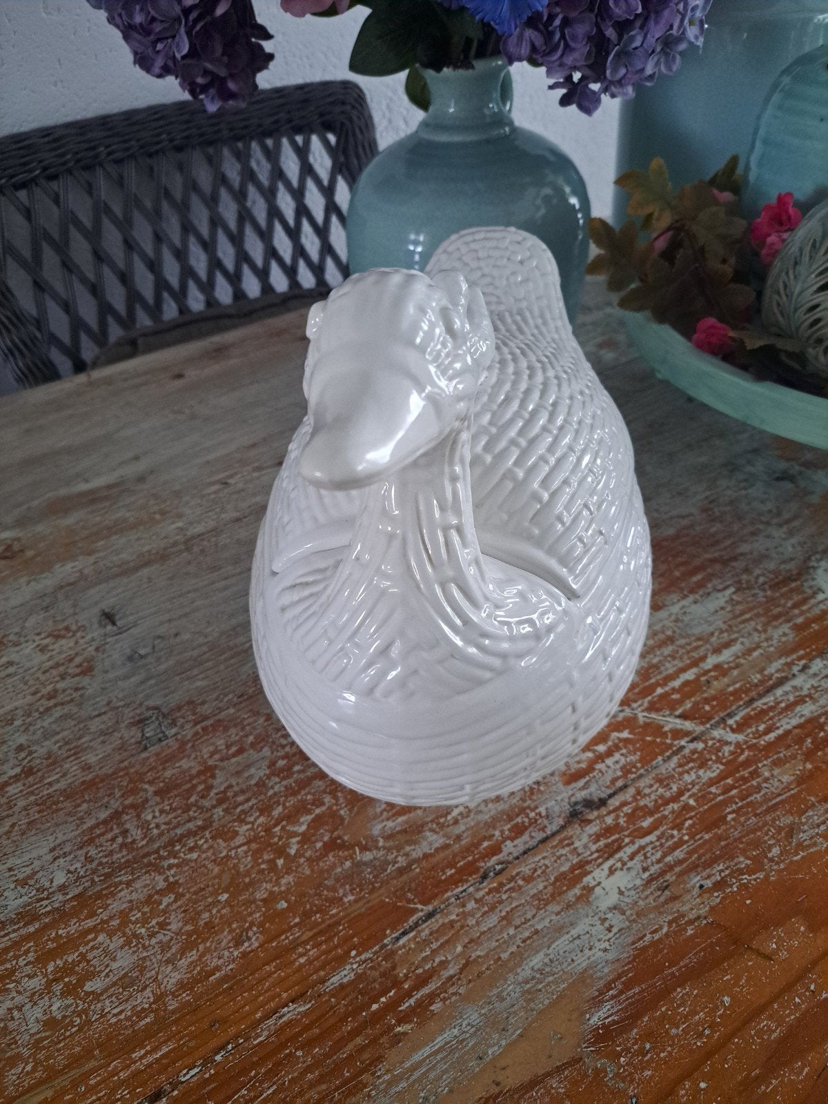 van " Bellini" een grote eend met deksel met daarop kleintje, Ophalen of Verzenden