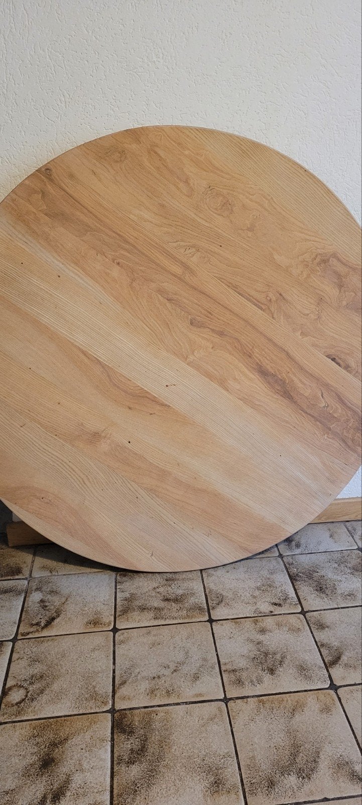 massief eiken tafelblad, Ophalen, Zo goed als nieuw, 100 tot 150 cm, 100 tot 150 cm