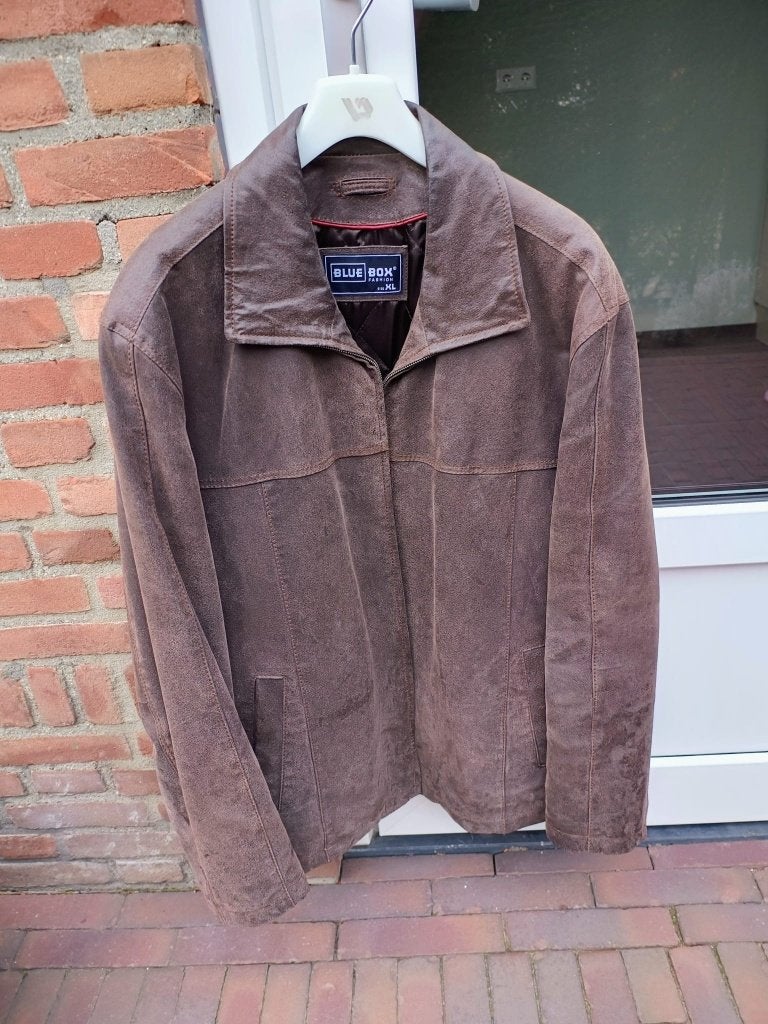 Leren jas, Kleding | Heren, Jassen | Winter, Blue Box, Bruin, Maat 56/58 (XL), Ophalen of Verzenden