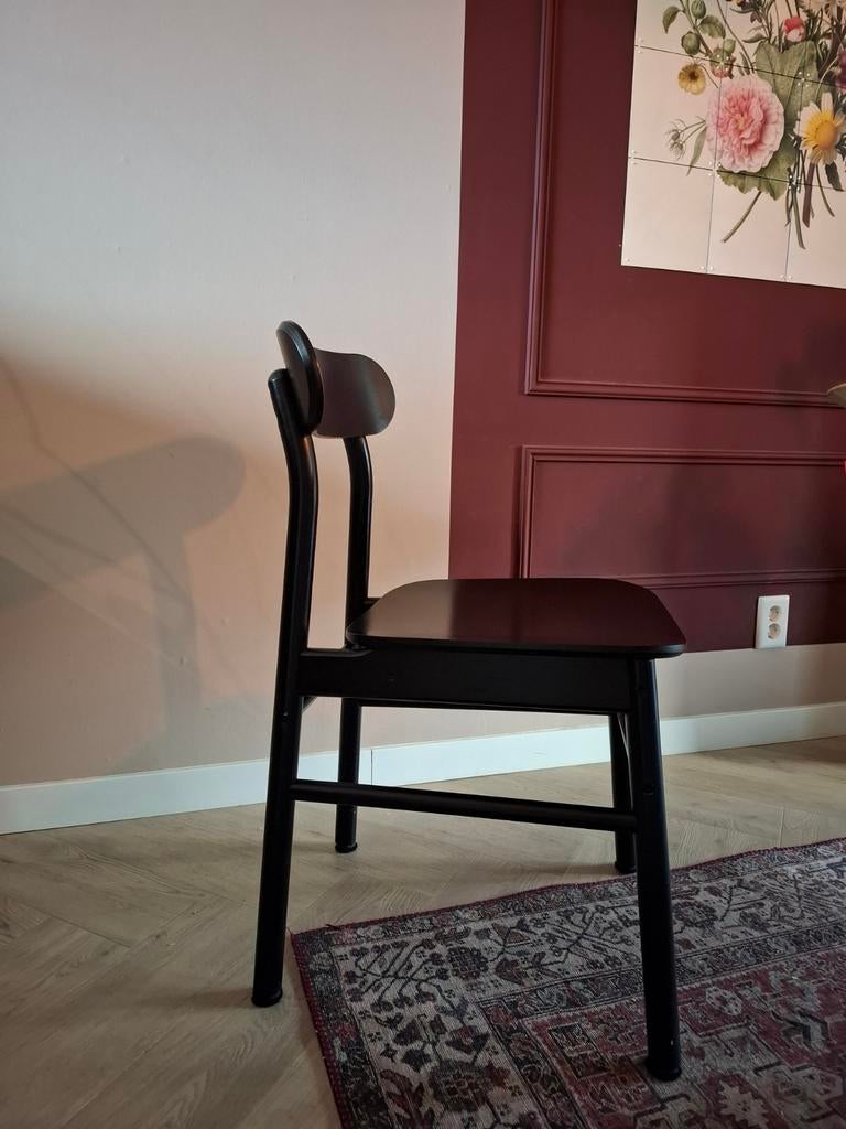 Rönninge eetkamerstoel IKEA zwart, Huis en Inrichting, Stoelen, Ophalen, Zwart, Zo goed als nieuw, Eén