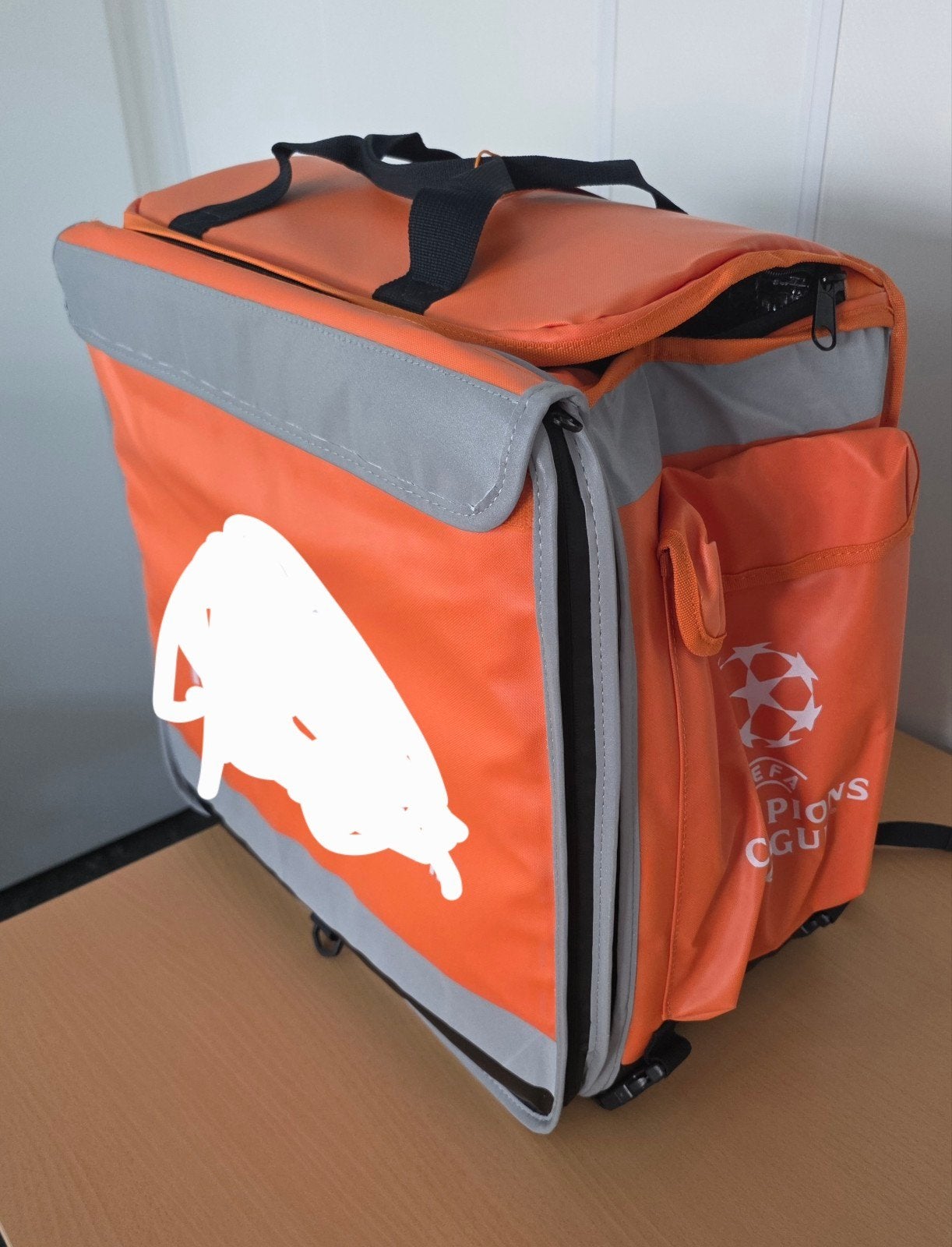 Grote oranje bezorgtas - Ideaal voor maaltijdbezorging, Sieraden, Tassen en Uiterlijk, Tassen | Rugtassen, Ophalen of Verzenden