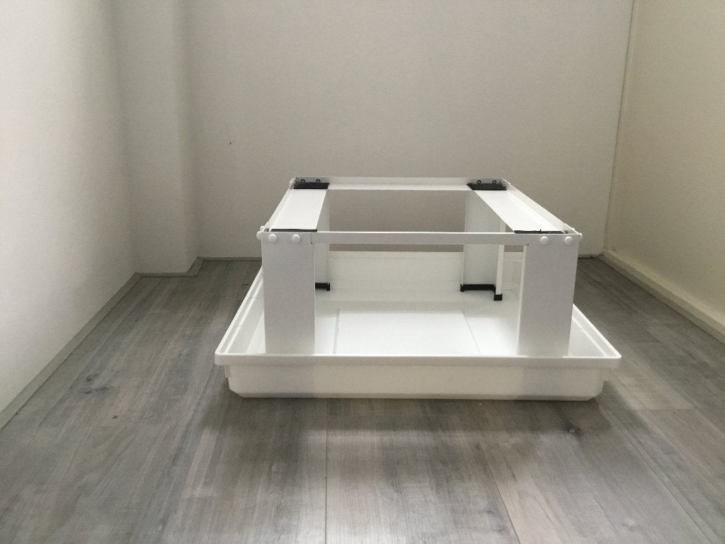 Wasmachine/droger verhogen met lekbak, Witgoed en Apparatuur, Onderdelen en Toebehoren, Ophalen, Zo goed als nieuw