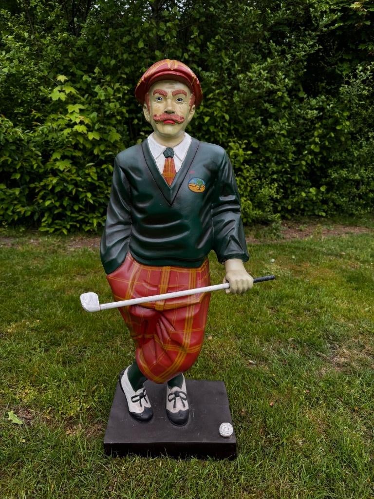 Golfer decoratief beeld, Ophalen of Verzenden, Gebruikt, Mens