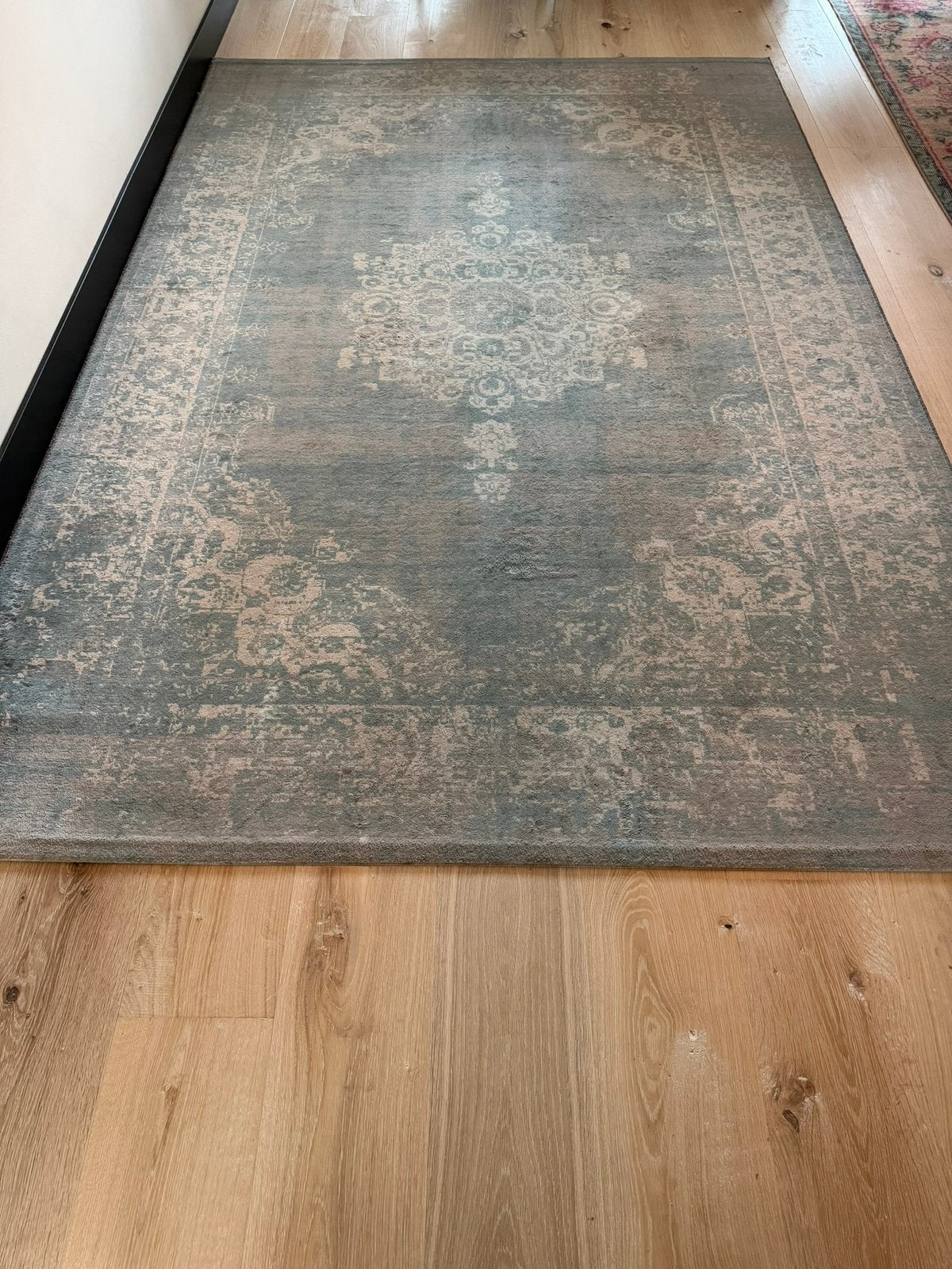Vloerkleed 200 x 290 blauw, Ophalen, Blauw, Vintage, 200 cm of meer