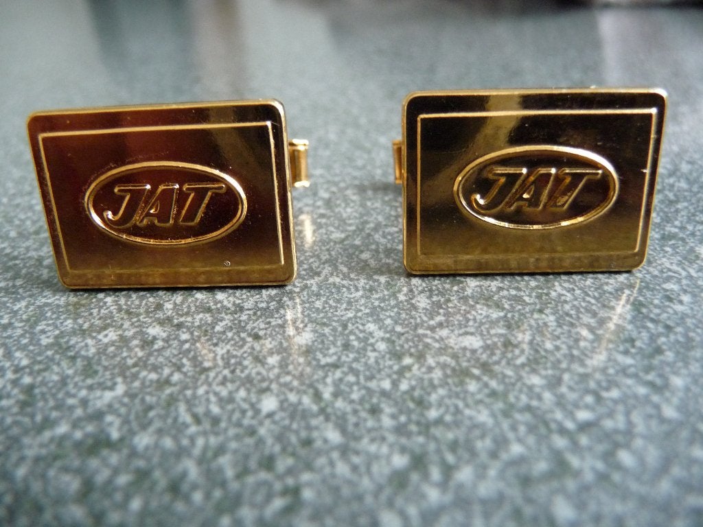 JAT manchetknopen, Ophalen of Verzenden, Nieuw, Overige materialen