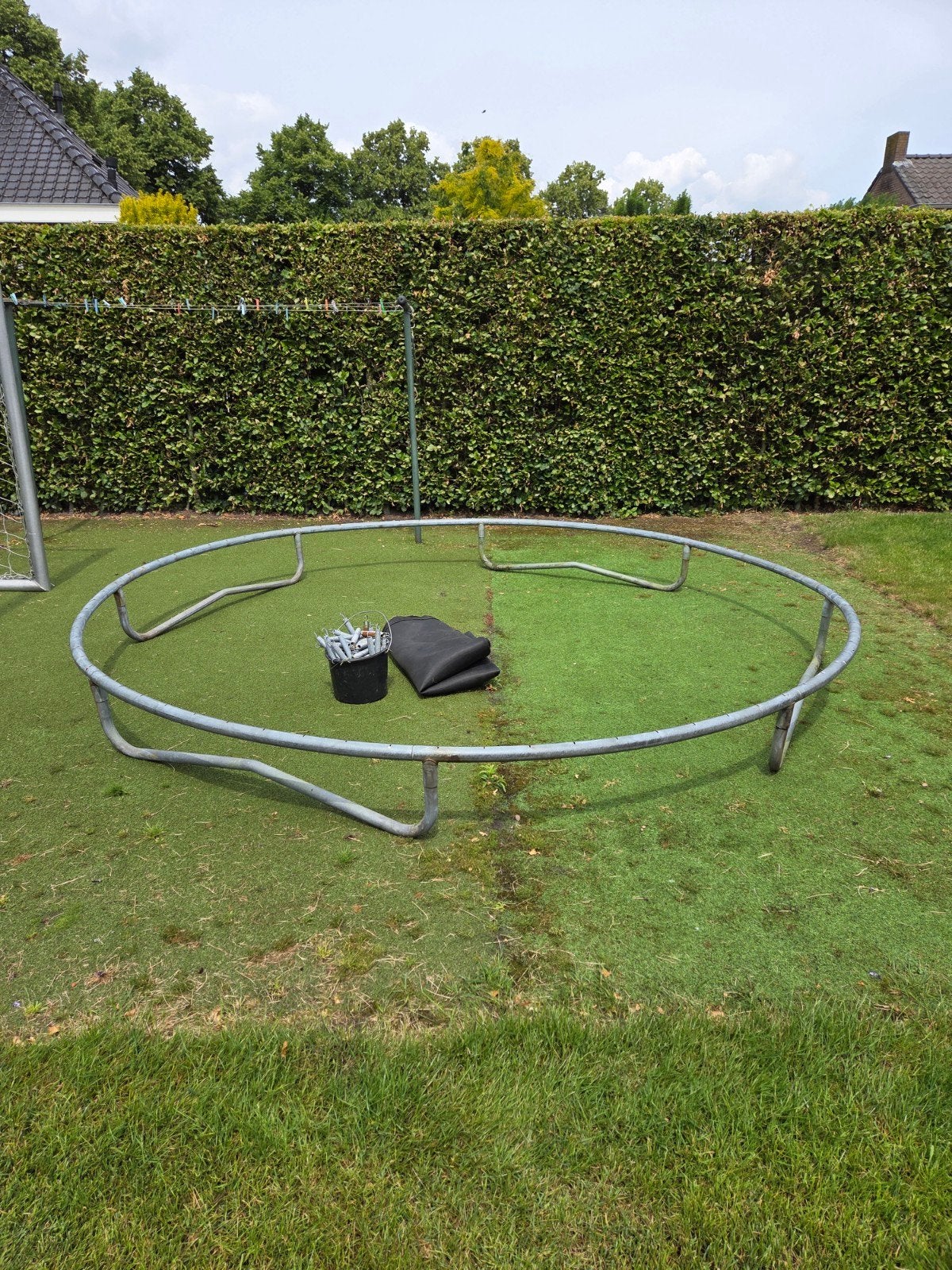 trampoline, Ophalen